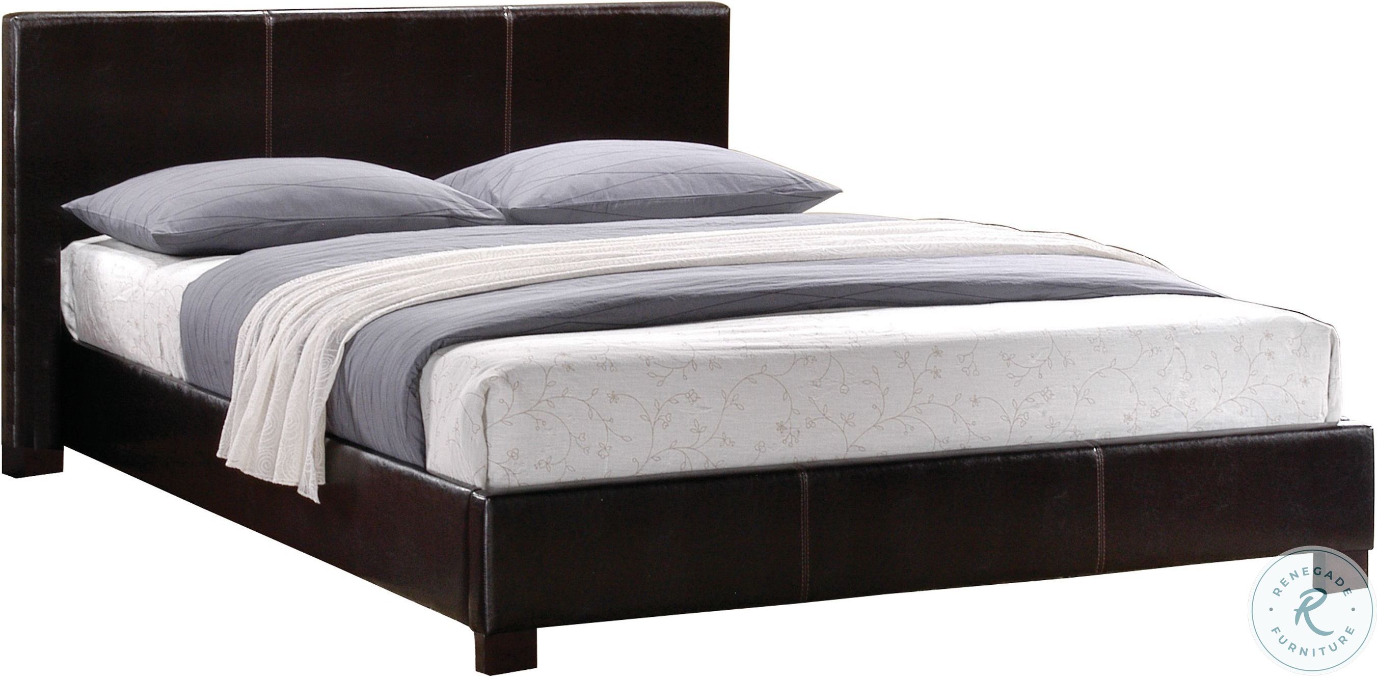 Zoey Queen Upholstered Platform Bed from Homelegance (31412) Coleman