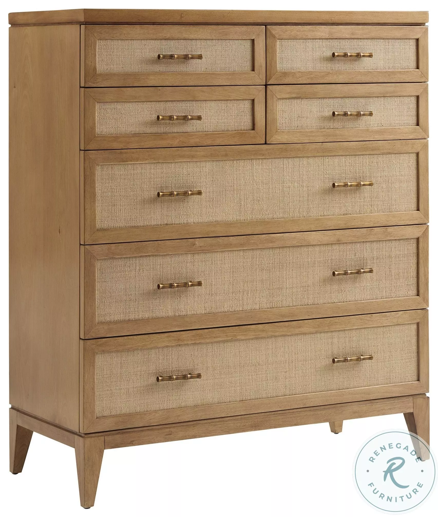 Key Biscayne Light Driftwood And Taupe Upholstered Grand Isle