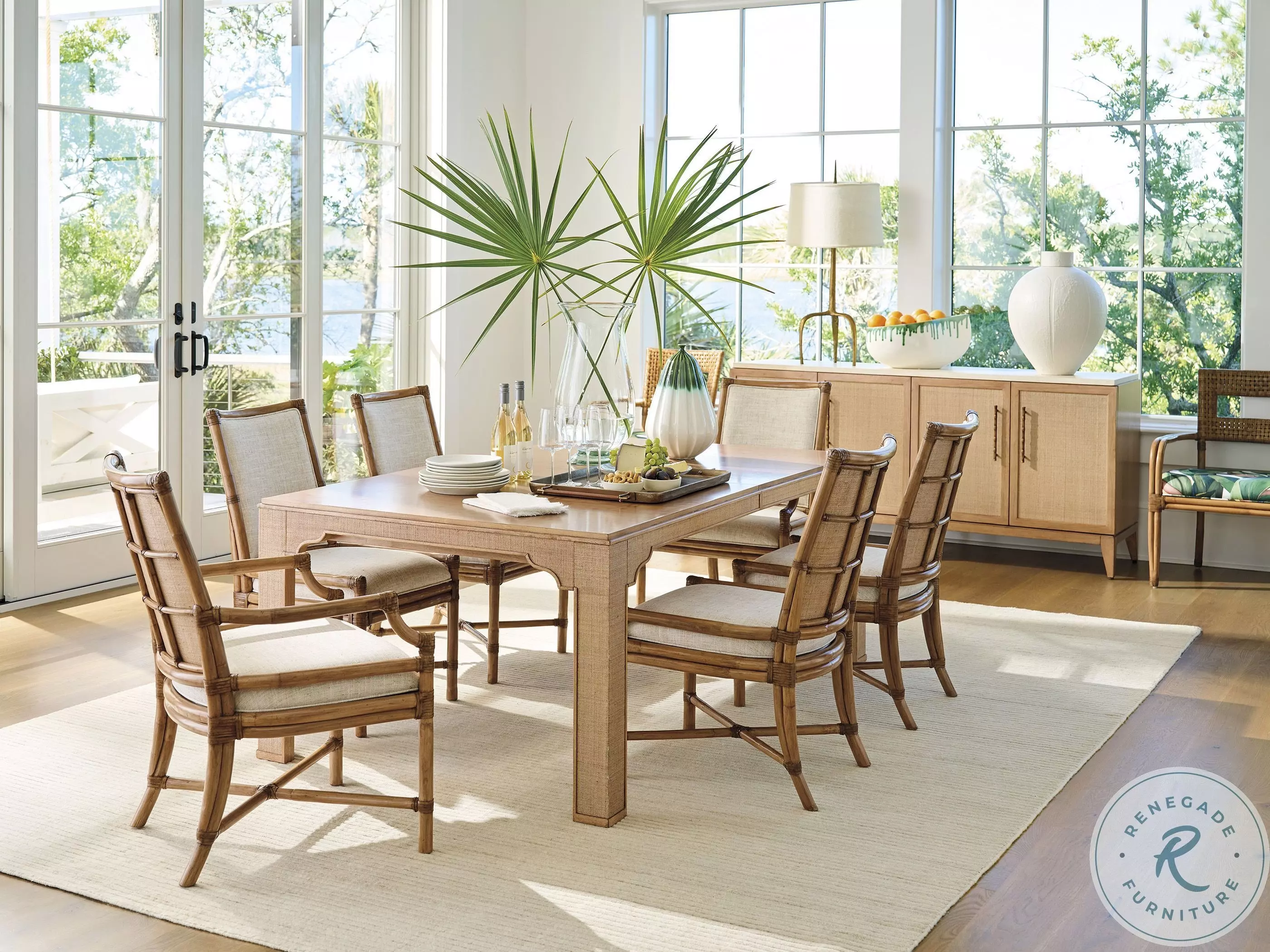 Key Biscayne Light Driftwood Sandy Lane Dining Room Set from Tommy