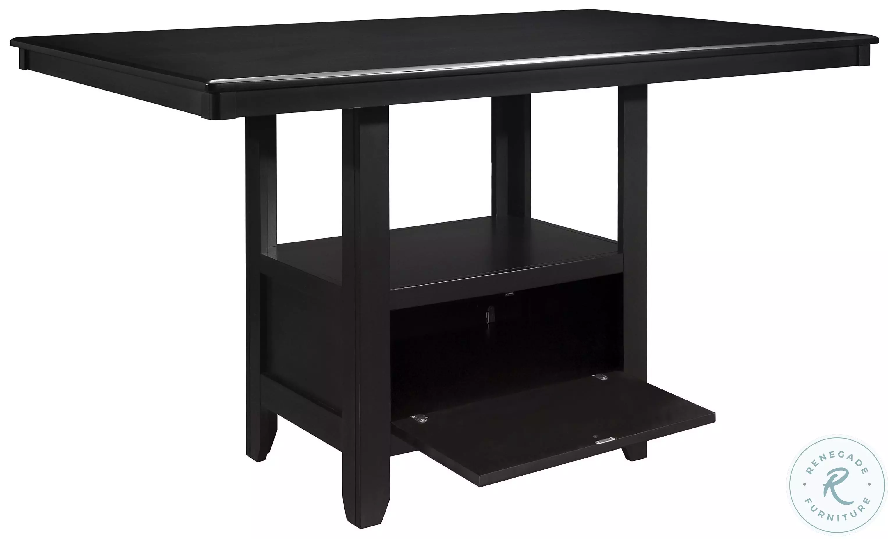 Raven Charcoal Gray Counter Height Dining Table From