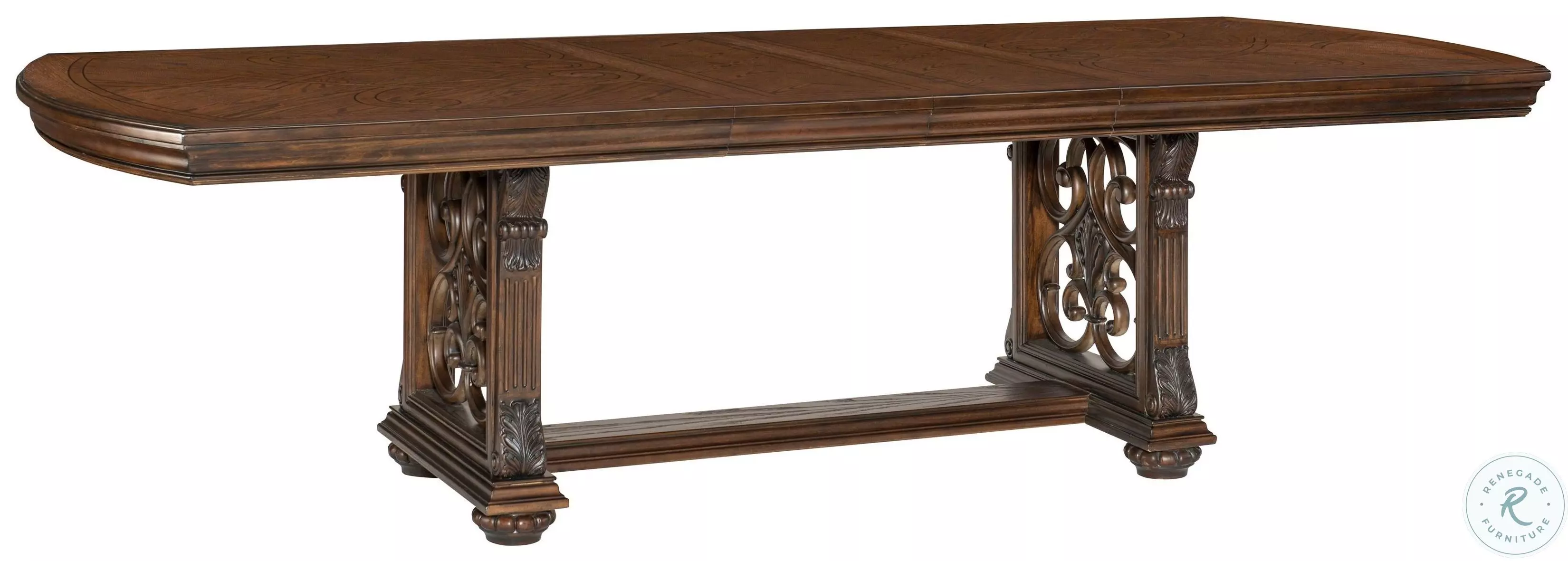 Bergen Dark Oak Extendable Dining Table From Homelegance | Coleman