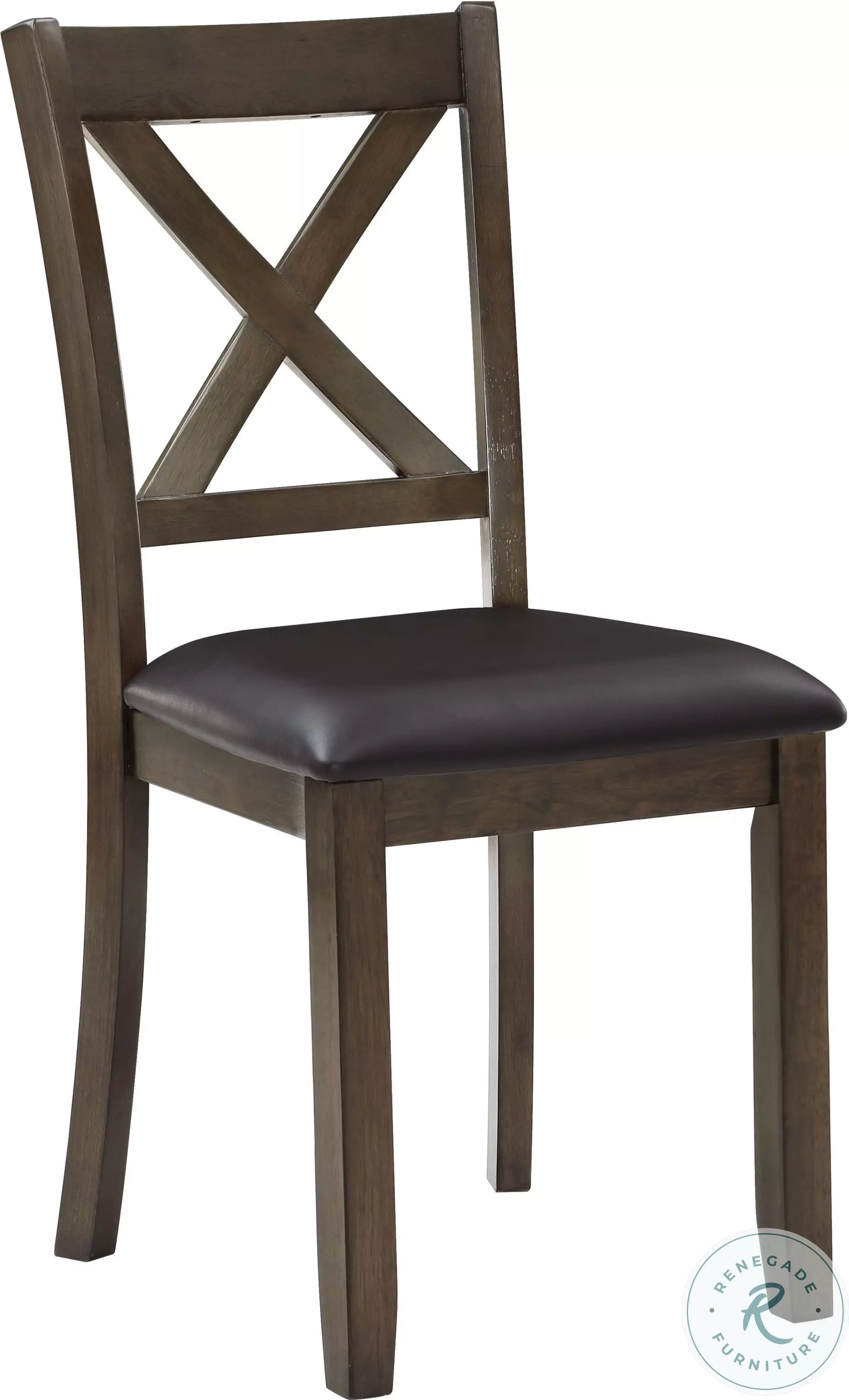 Hazel Charcoal Brown 5 Piece Dinette Set From Homelegance