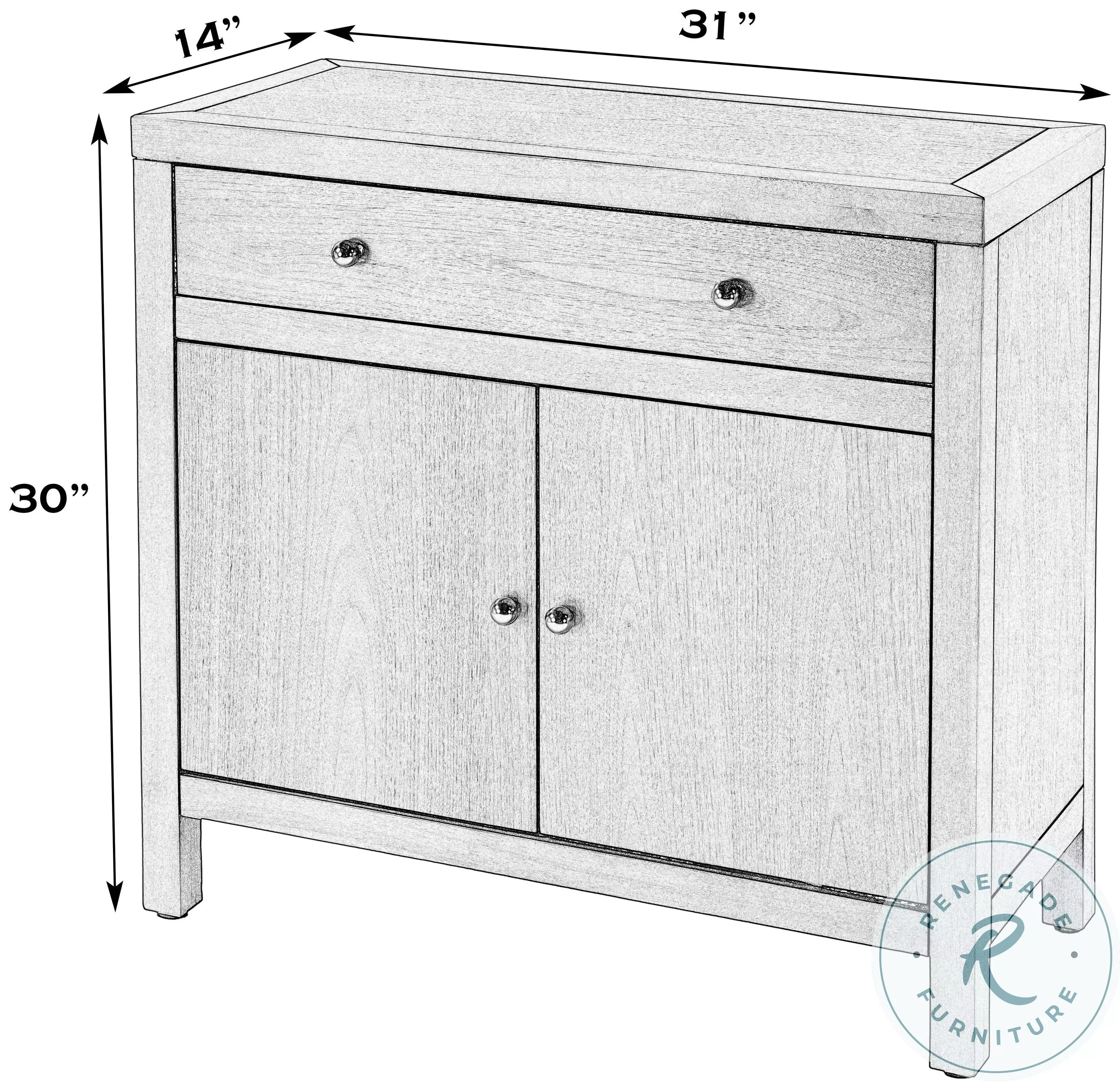 Nora Antique Coffee Accent Storage Cabinet