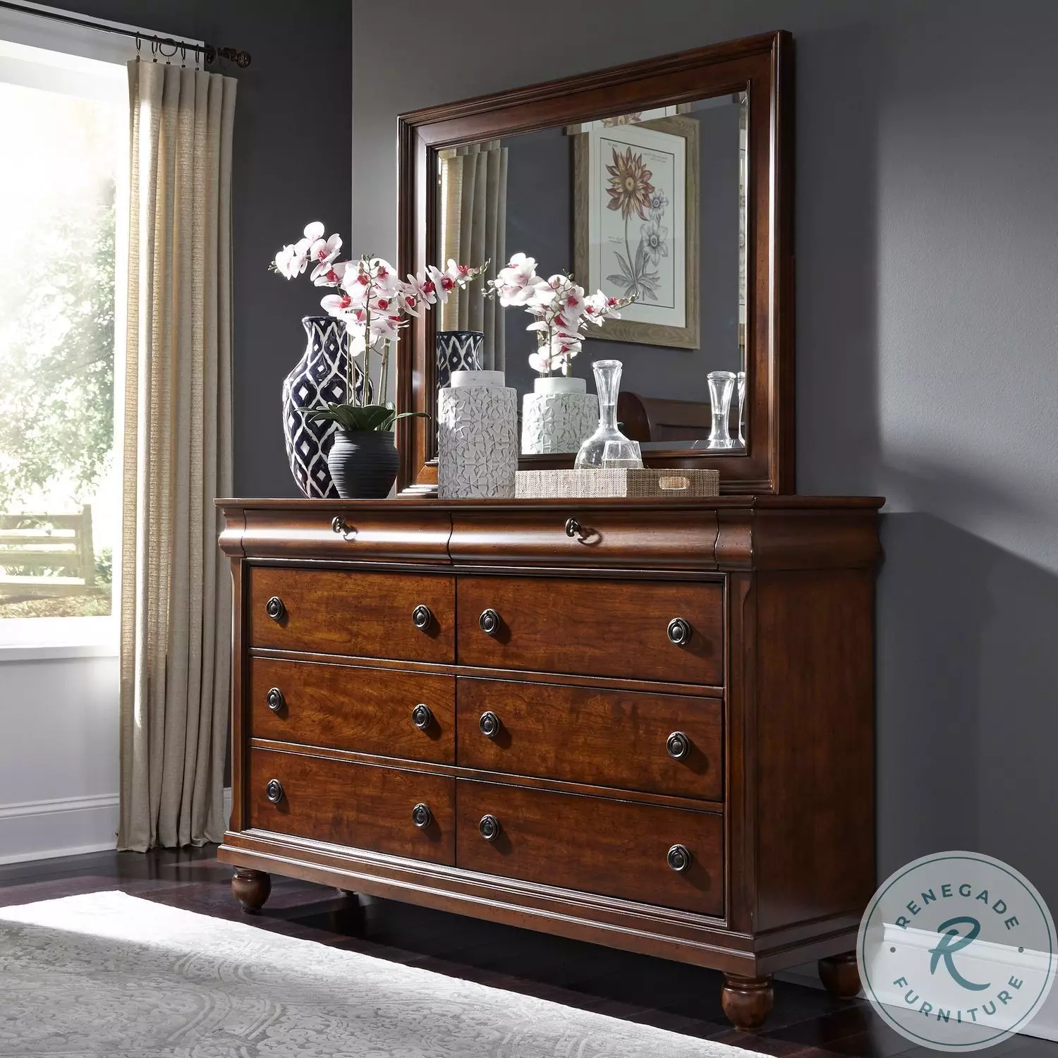 Rustic Traditions 8 Drawer Dresser from Liberty (589-BR31