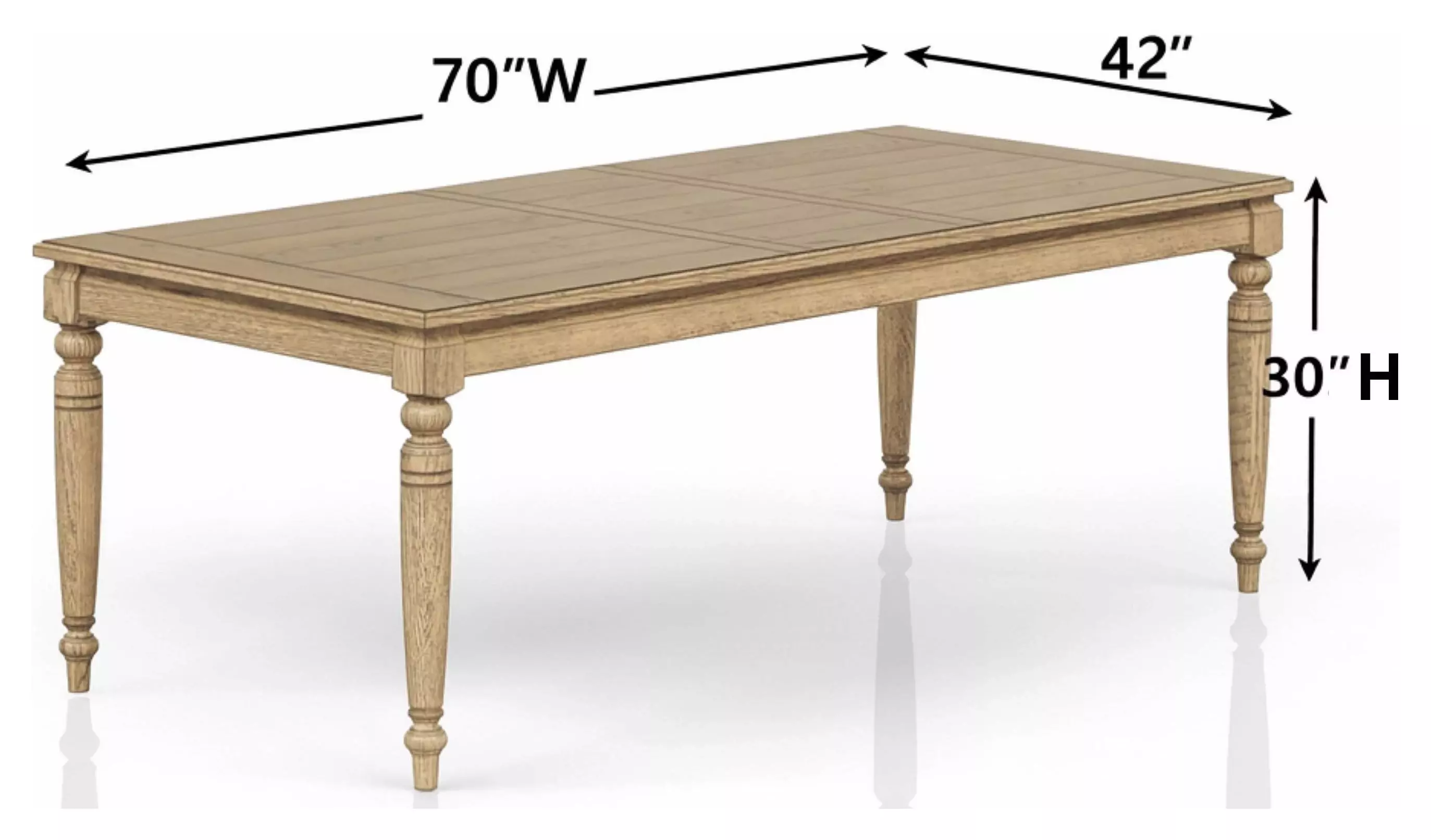 Clover Ridge Carmel Extendable Dining Table