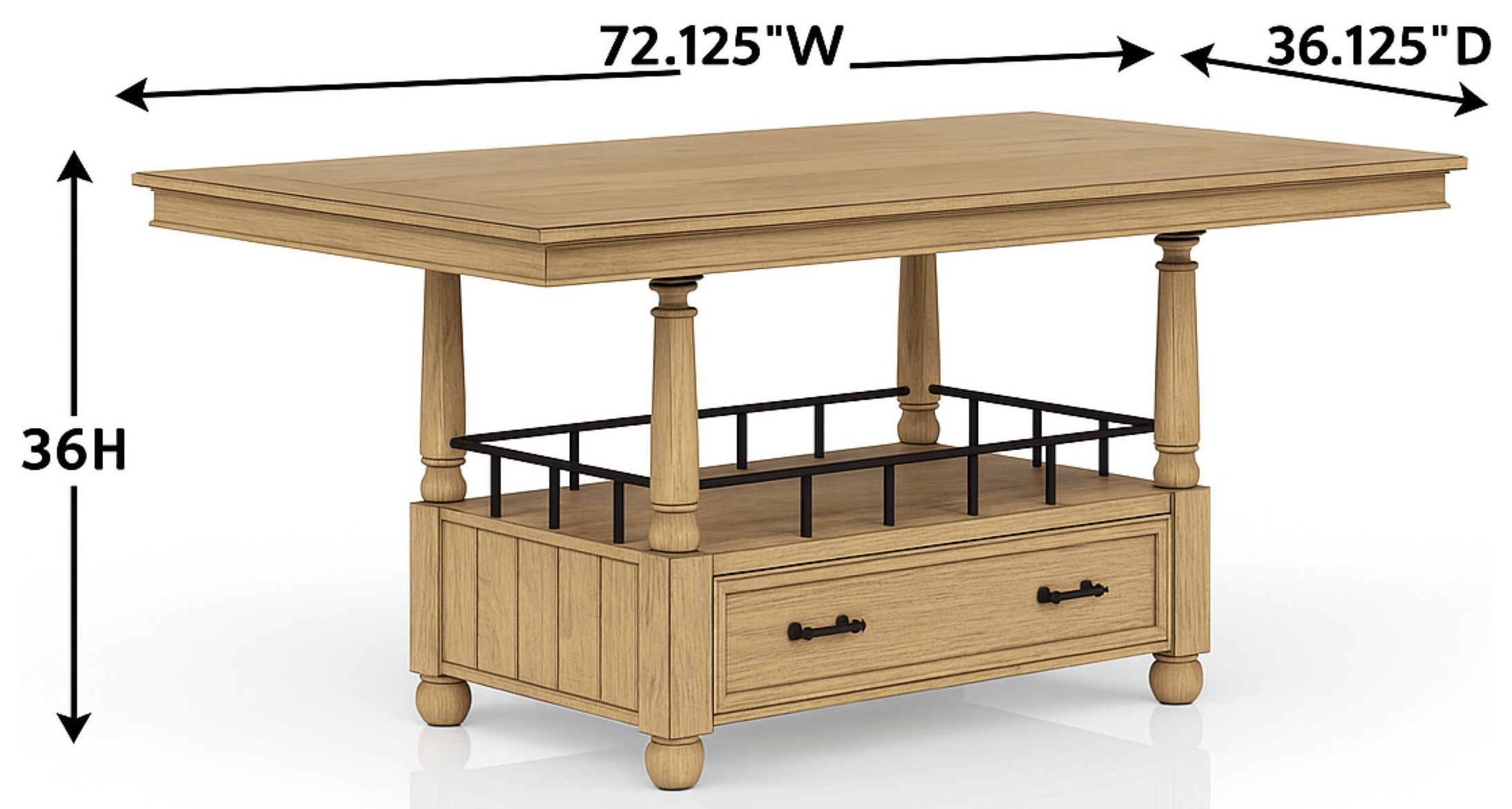 Clover Ridge Carmel Counter Height Table