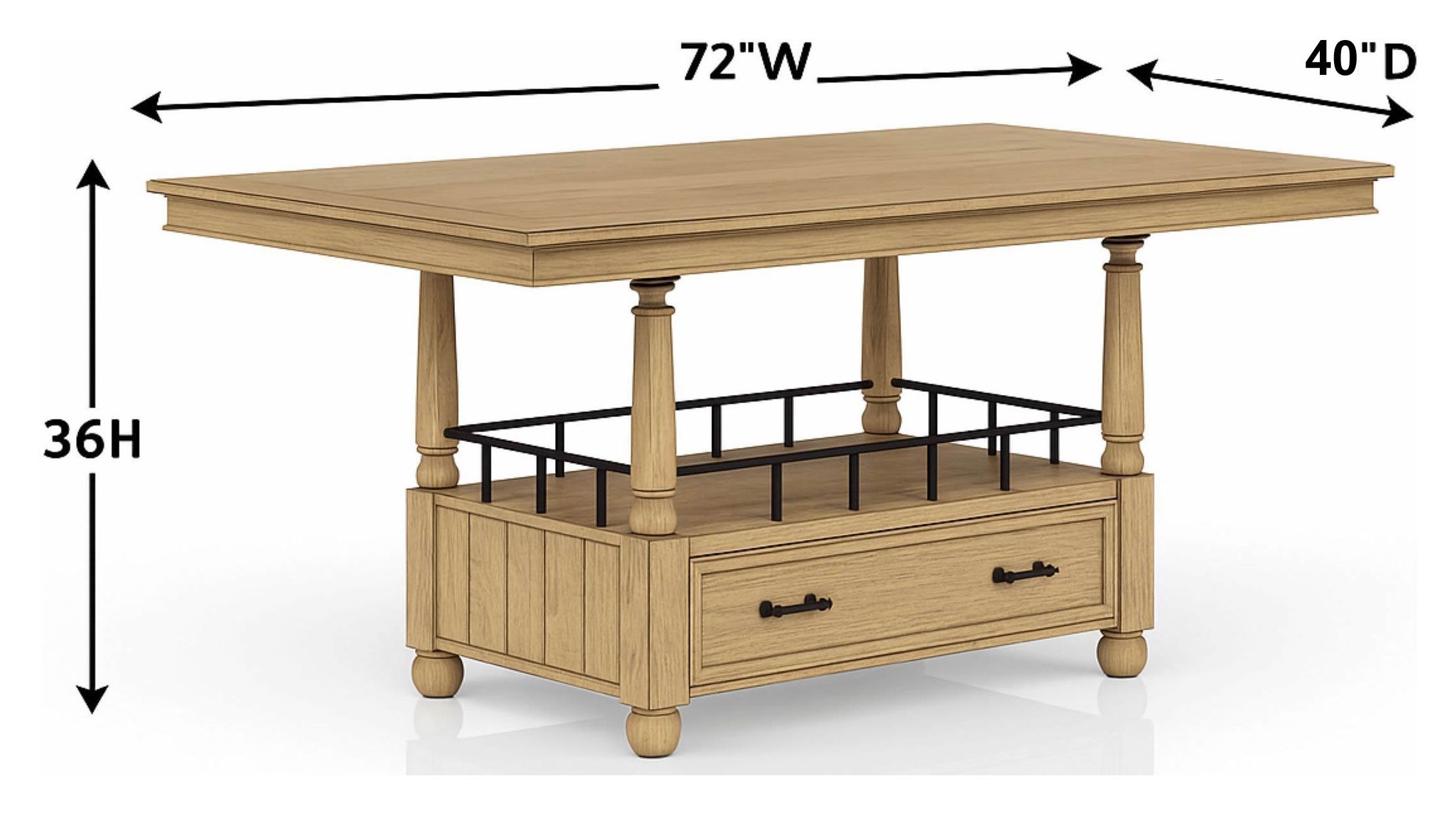 Clover Ridge Carmel Counter Height Table