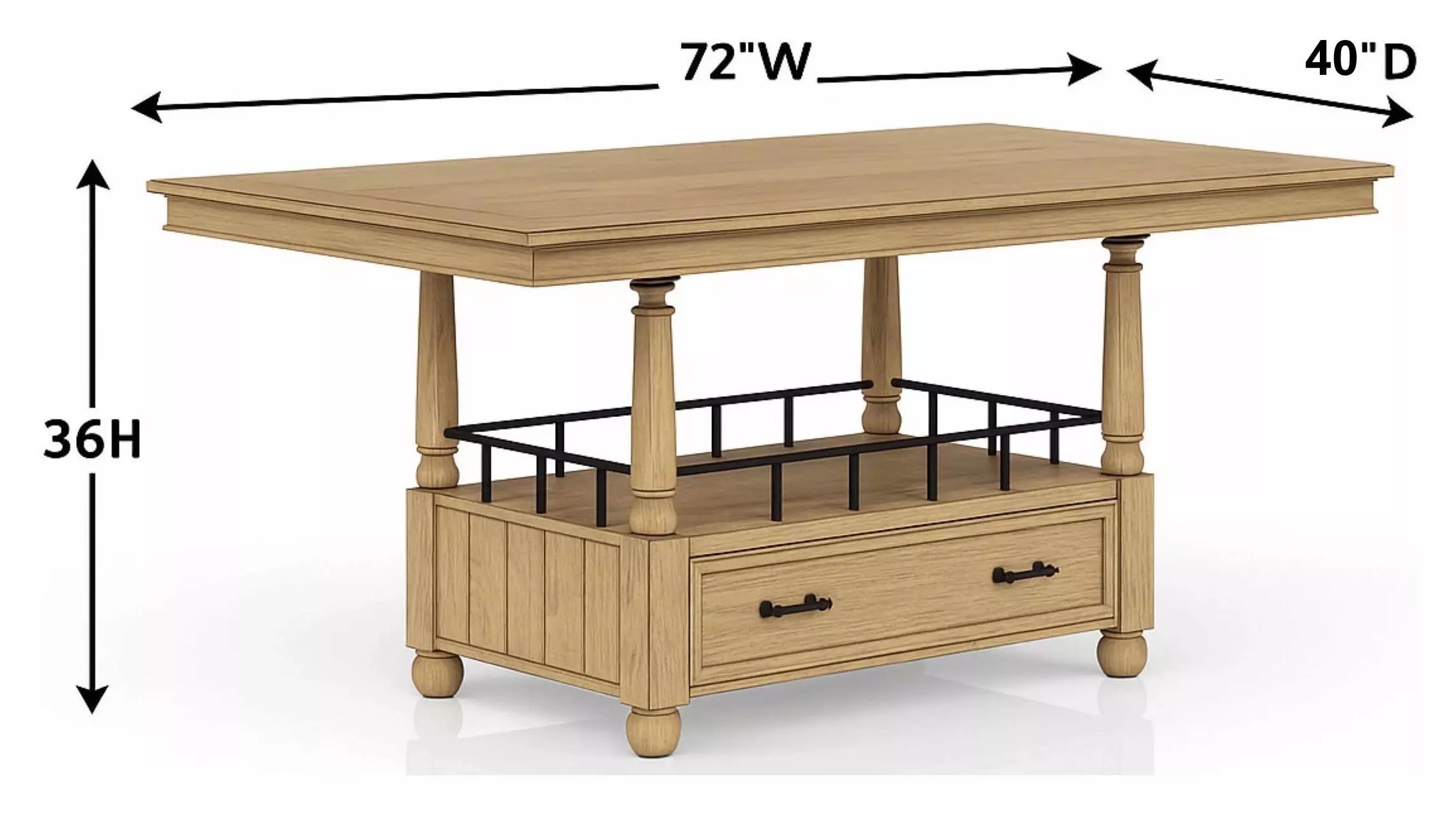 Clover Ridge Carmel Counter Height Table