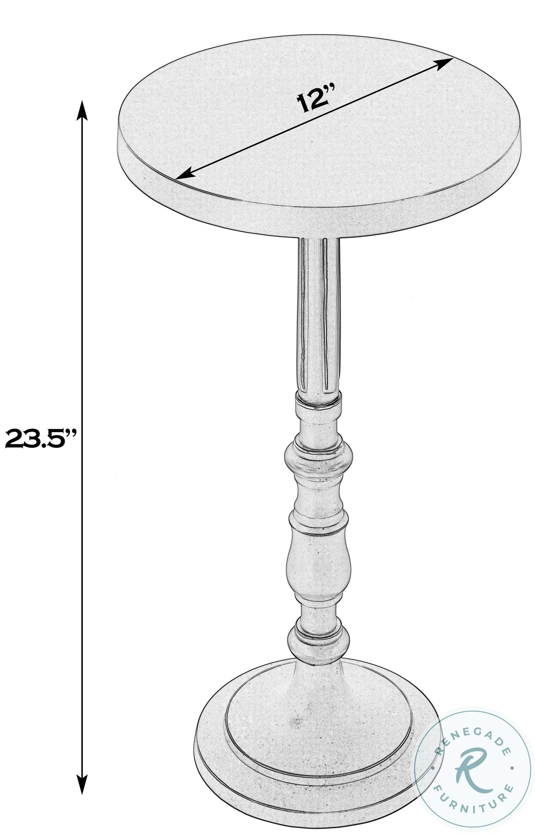 Heidi Bronze End Table