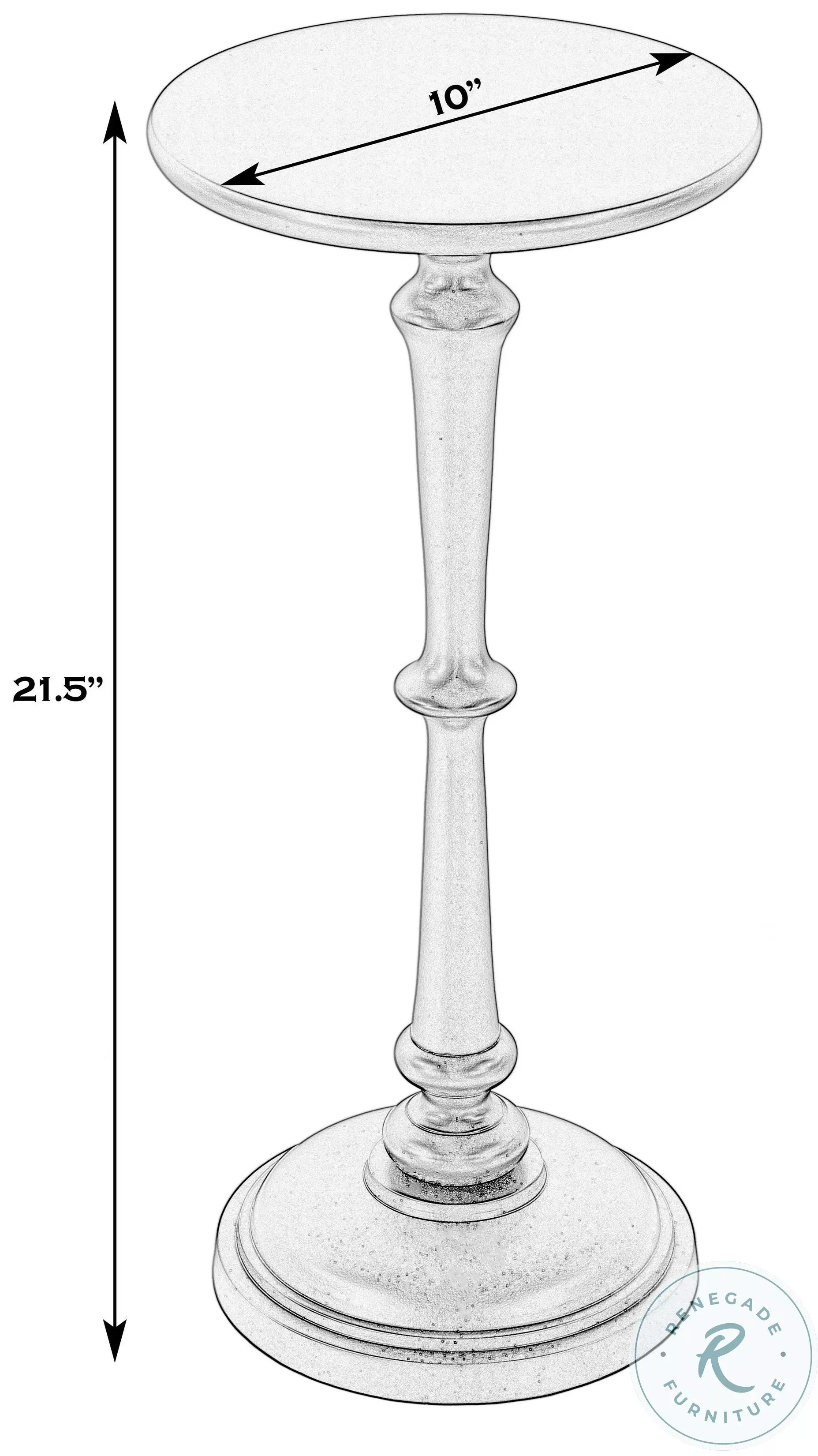 Alisa Antique Gold End Table