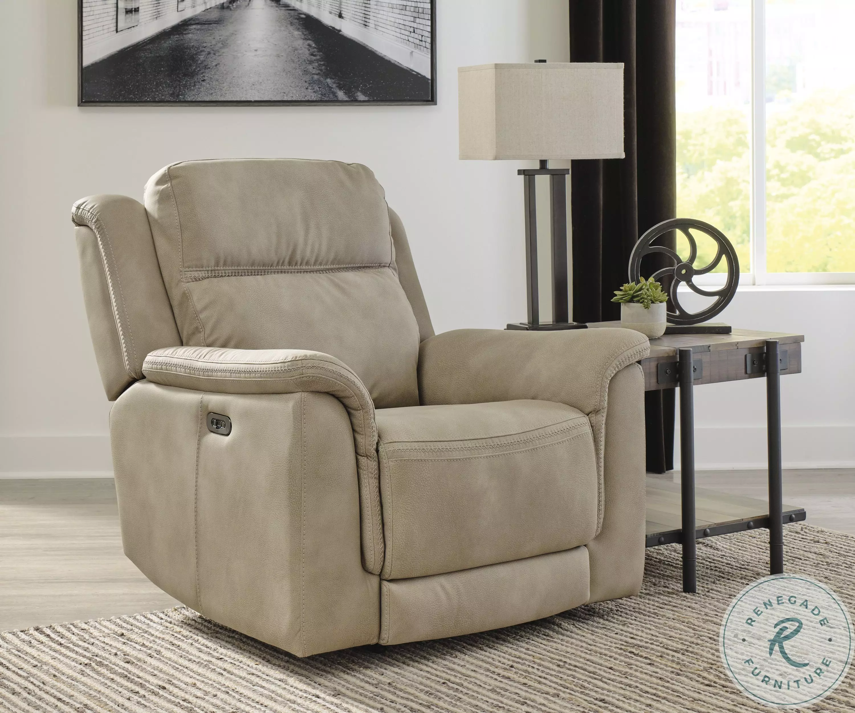 Next-Gen DuraPella Sand Power Recliner from Ashley | Coleman