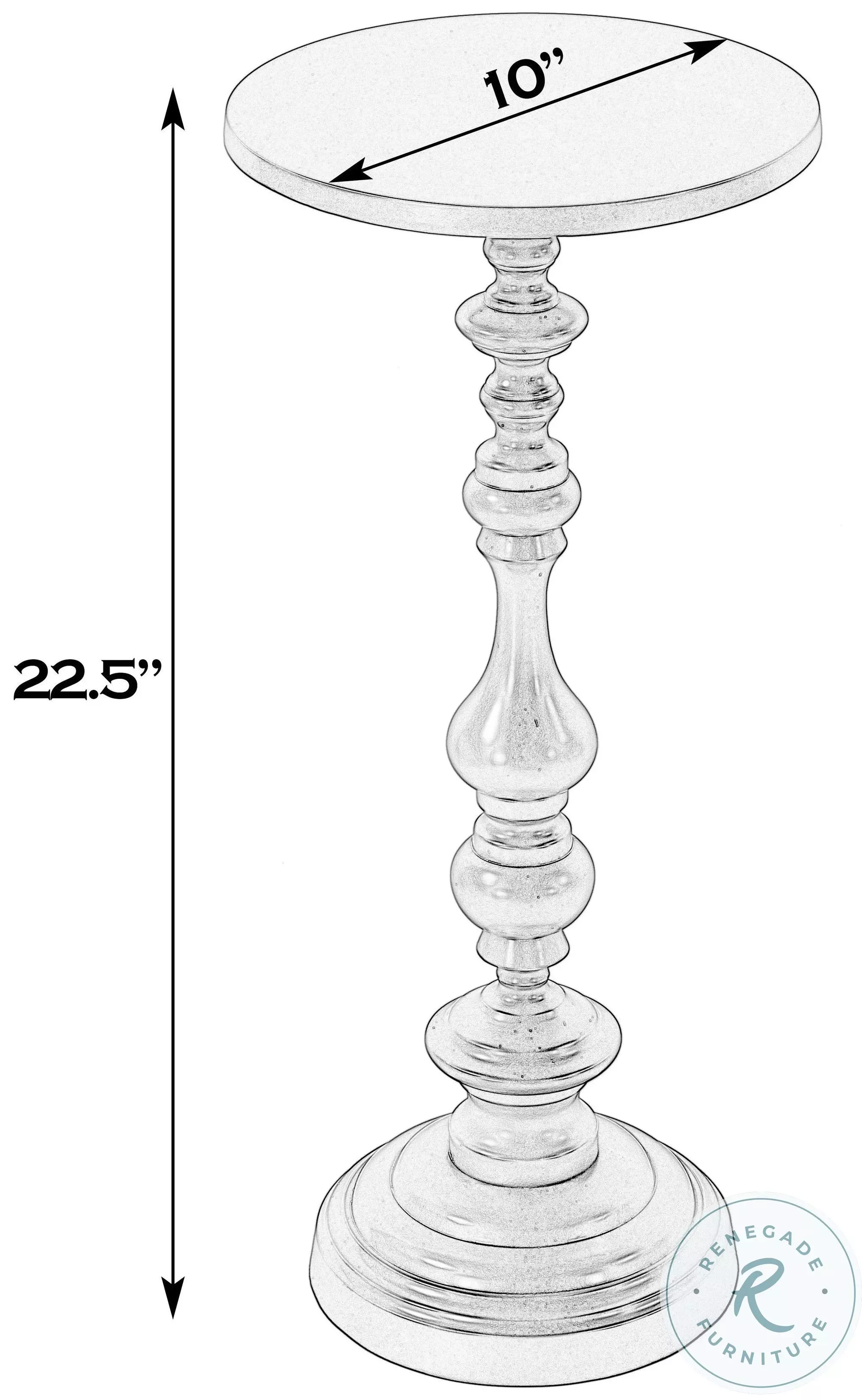 Mario Silver End Table