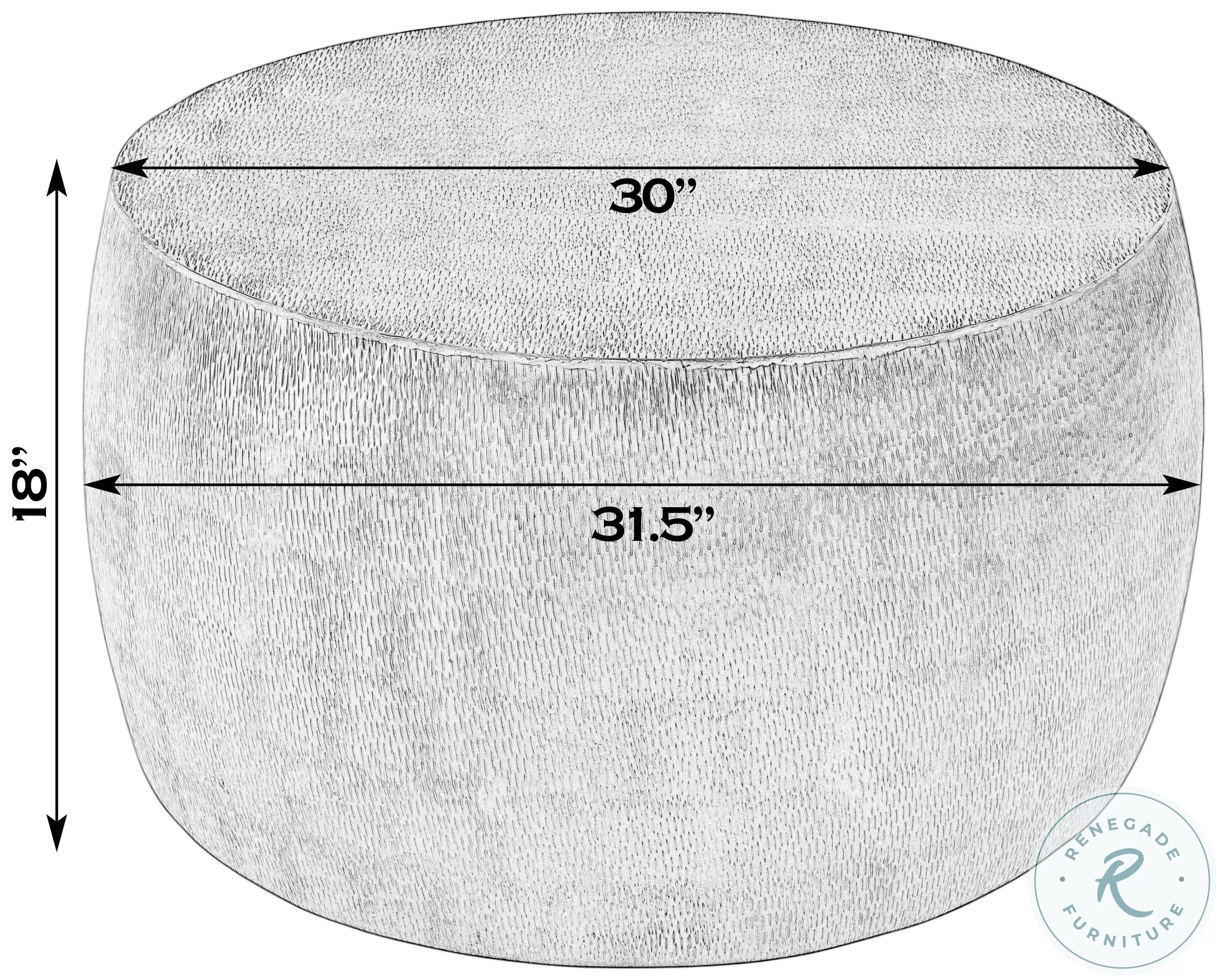 Sahara Antique Gold Round Coffee Table