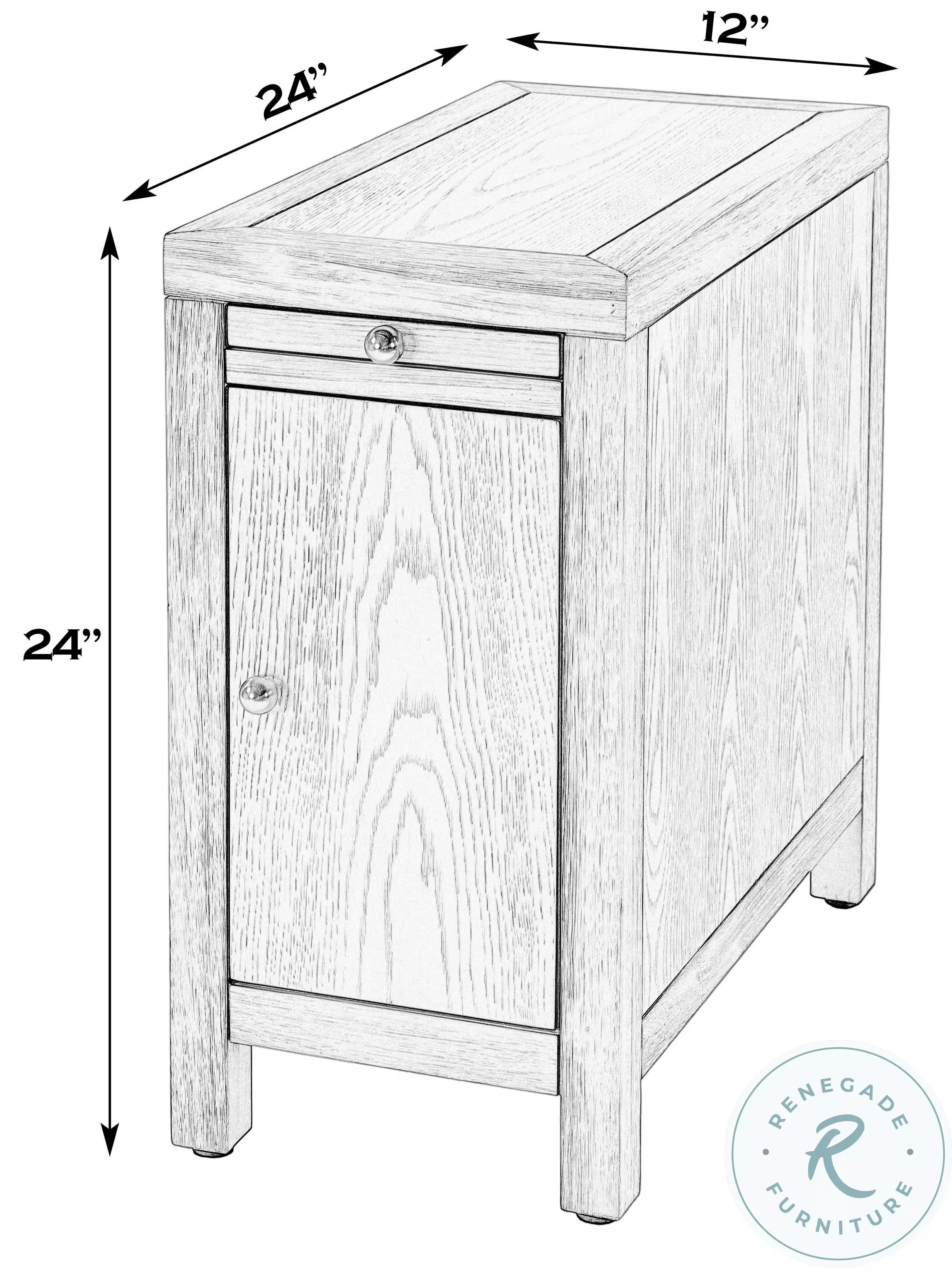 Nora Antique Taupe End Table