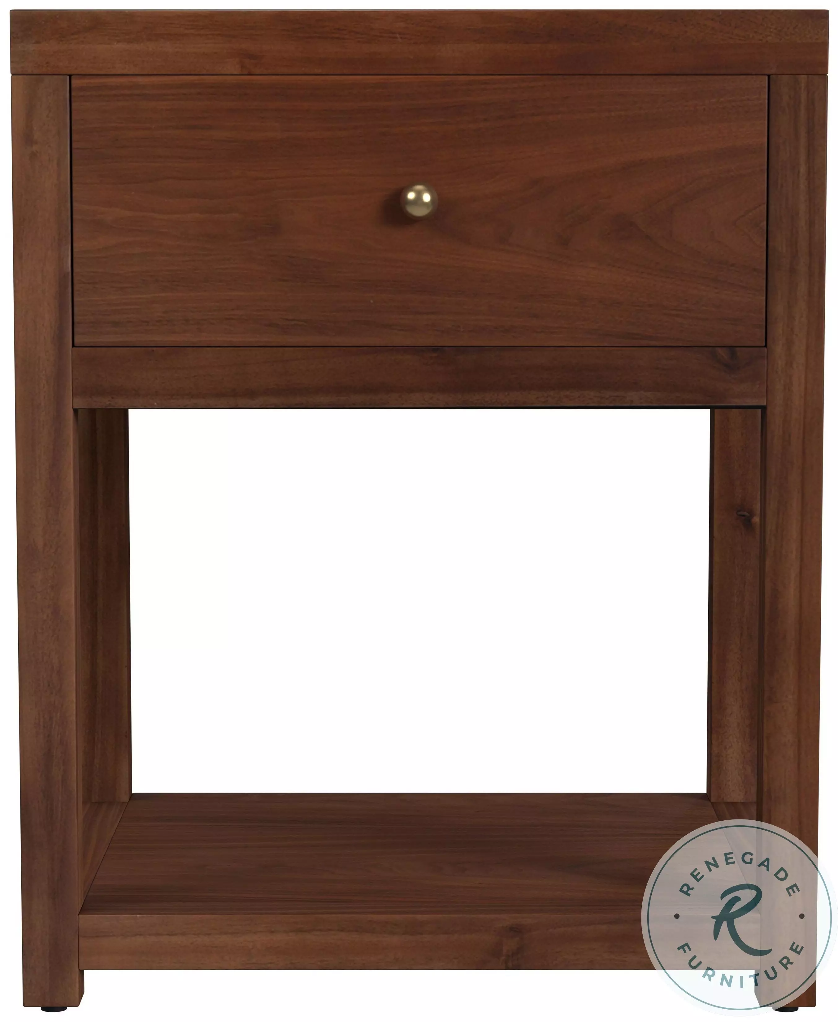 Nora Walnut Brown 1 Drawer Nightstand From Butler | Coleman Furniture