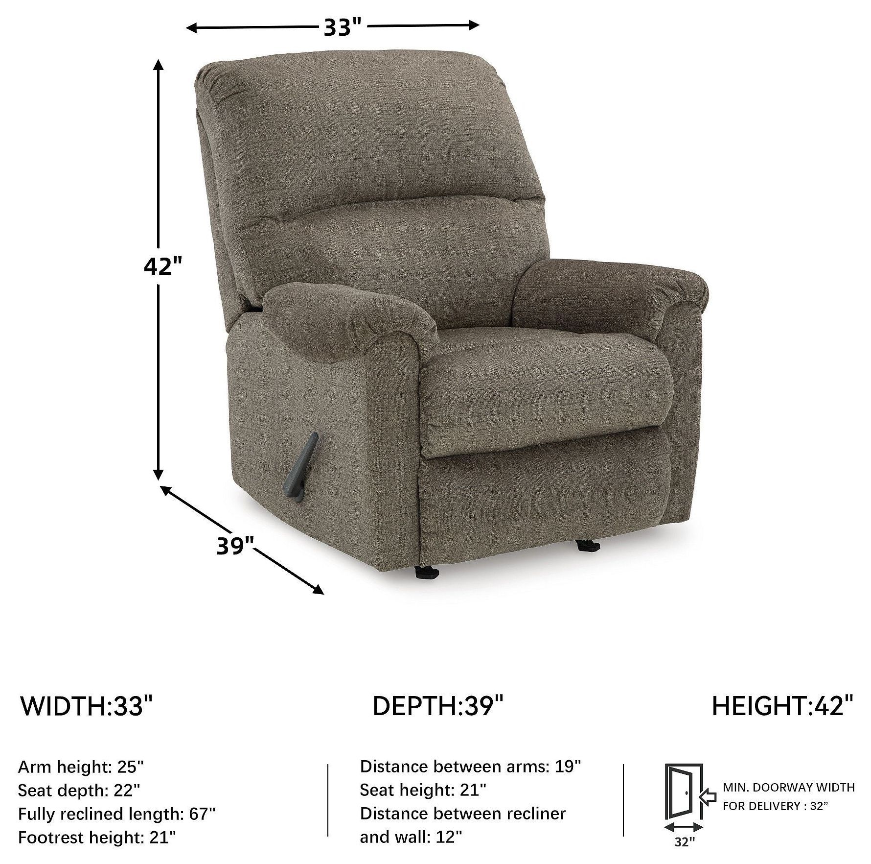 Stonemeade Nutmeg Rocker Recliner