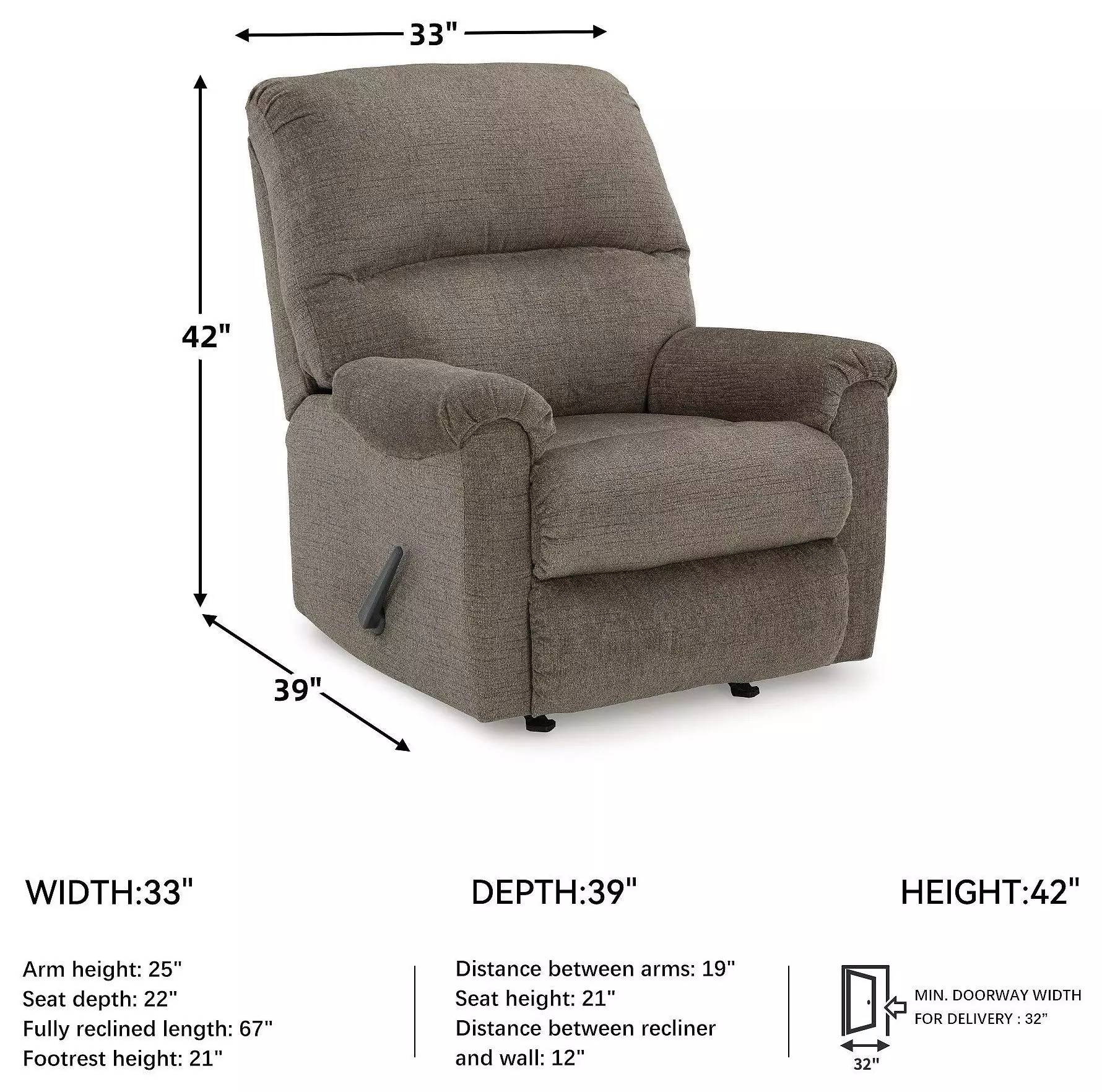 Stonemeade Nutmeg Rocker Recliner