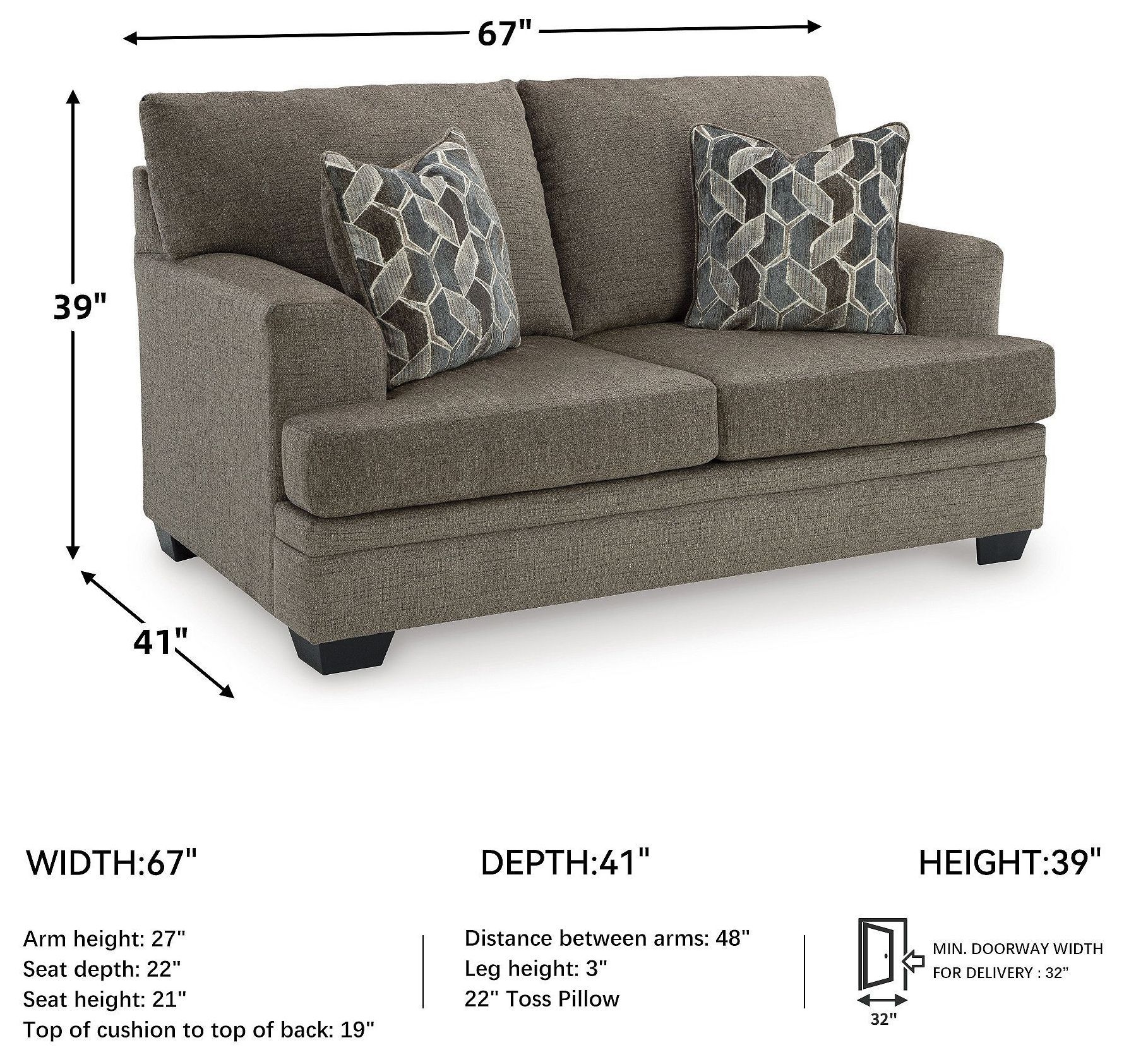 Stonemeade Nutmeg Loveseat