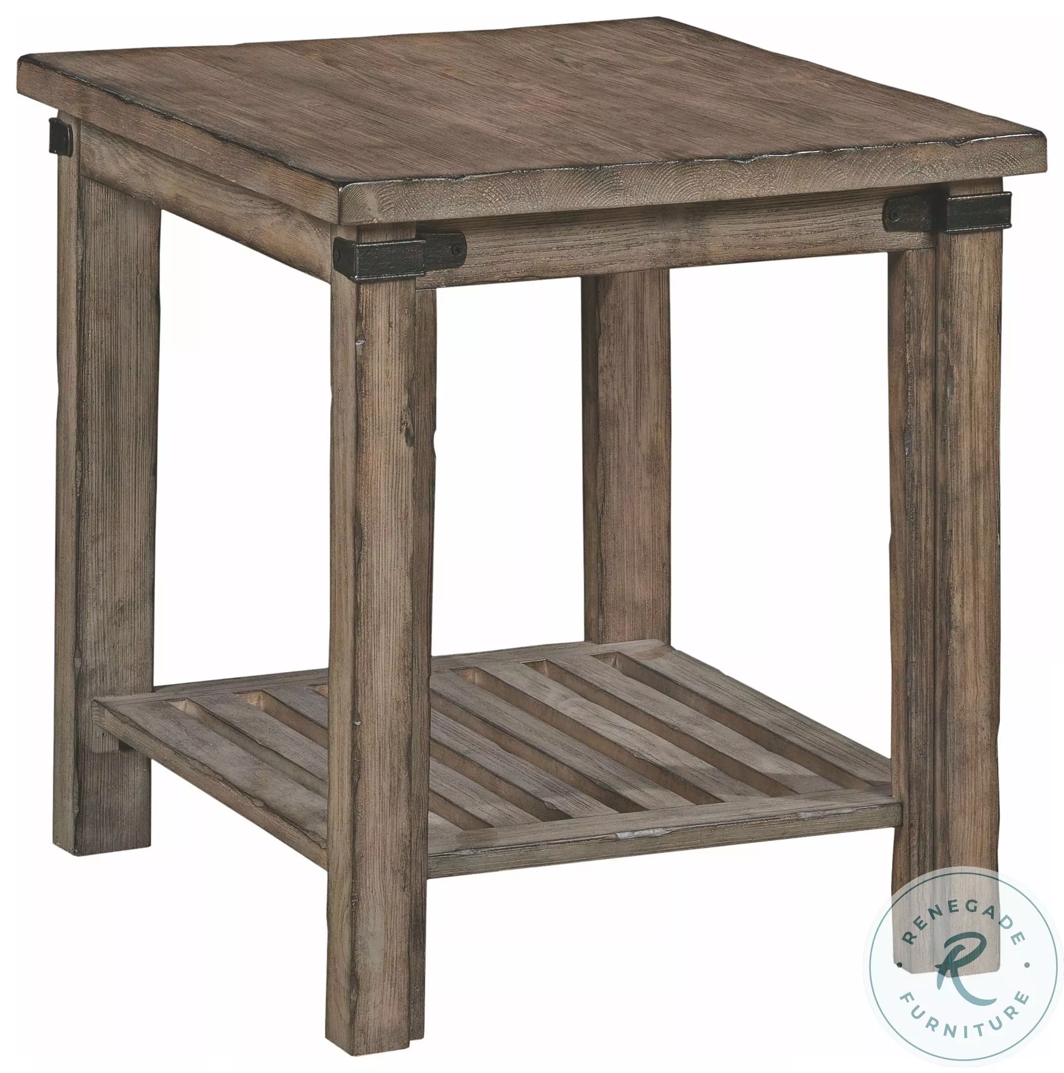 Foundry Driftwood End Table from Kincaid (59-021) | Coleman Furniture