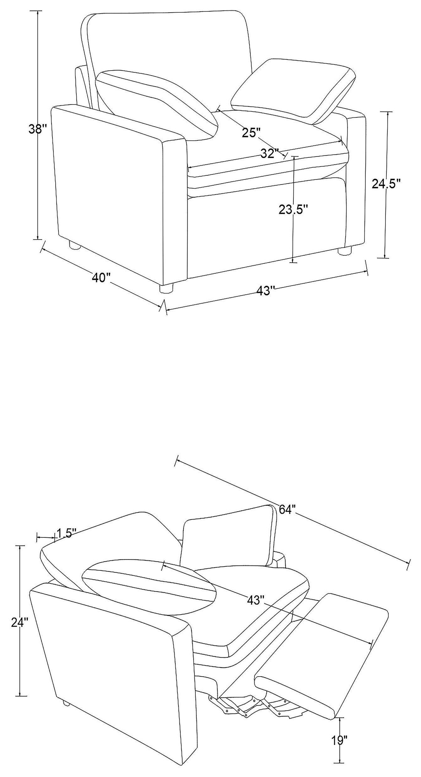 Collins Gray Power Recliner