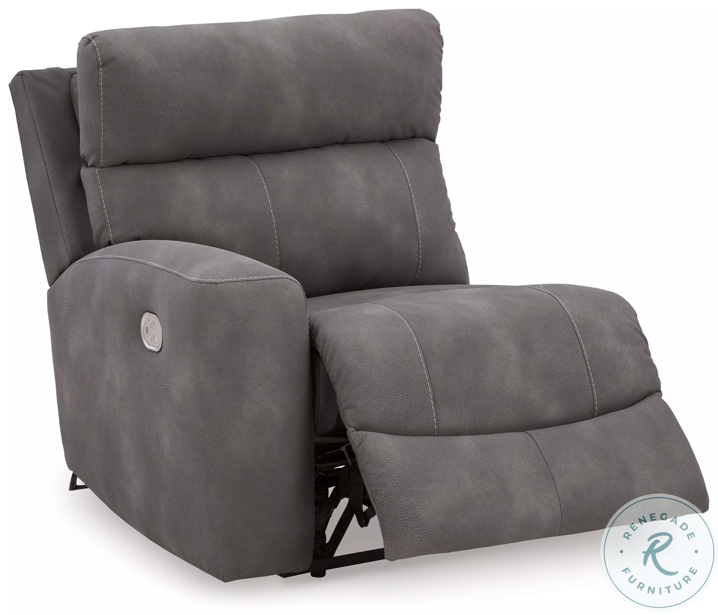 ダリアチャコールグレー34 Next-Gen DuraPella Slate Modular Power Reclining Loveseat From