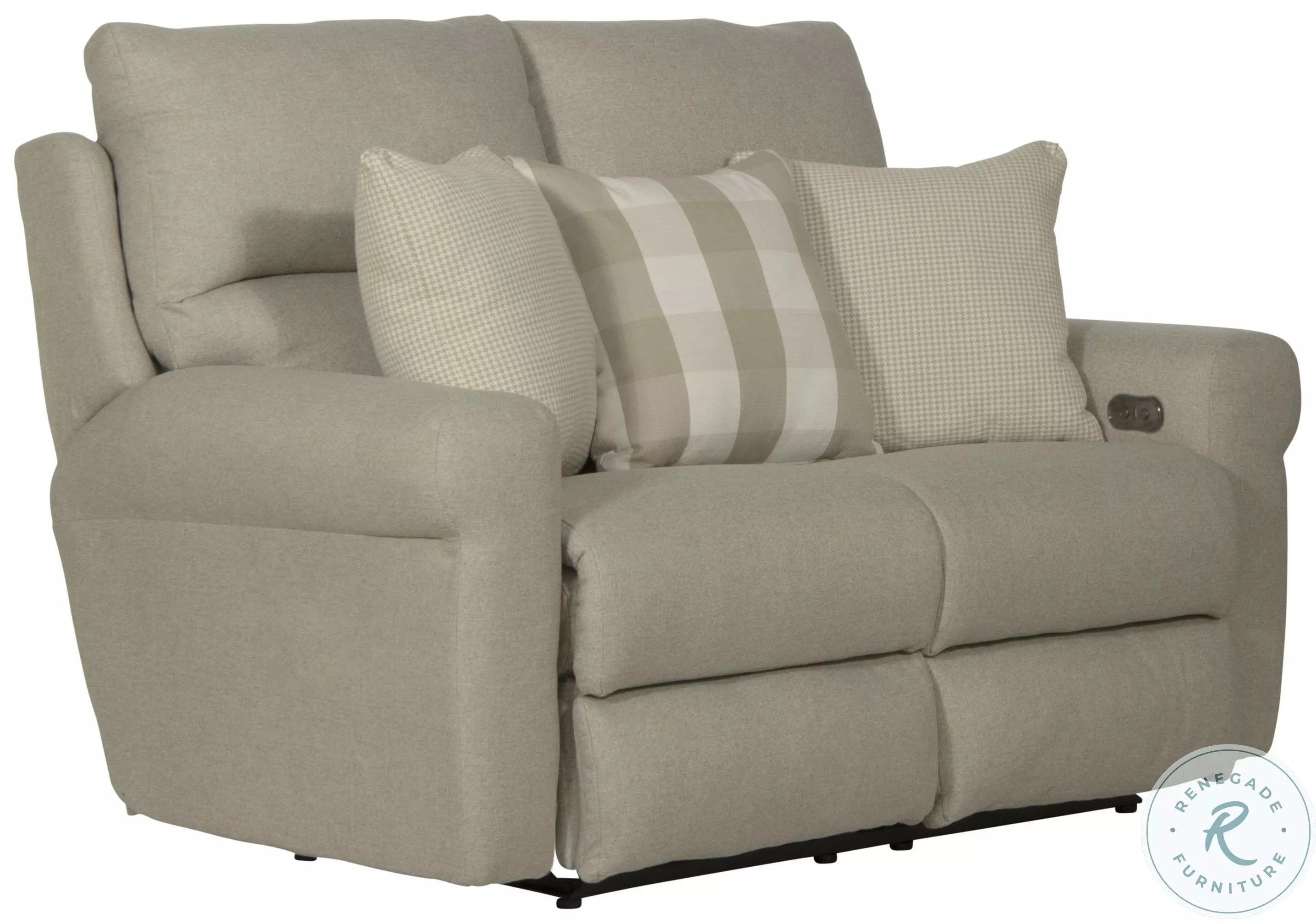 Westport Cement Lay Flat Power Reclining Loveseat From Catnapper