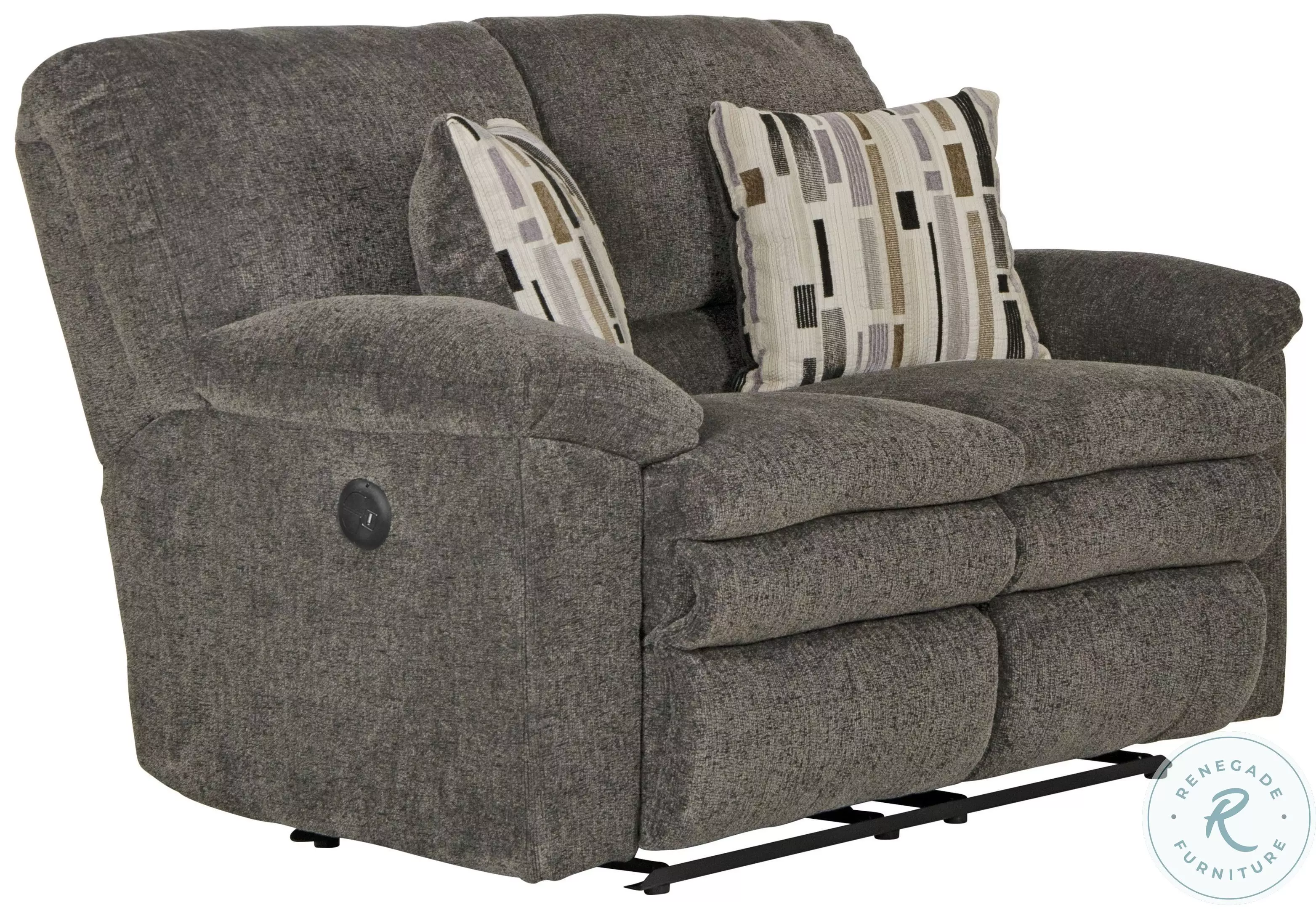 tamu Tosh Pewter Power Reclining Loveseat from Catnapper | Coleman