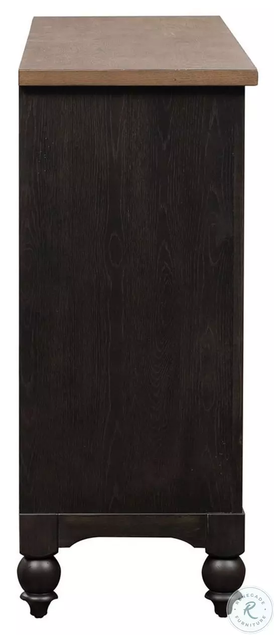 Americana Farmhouse Black 9 Drawer Dresser From Liberty | Coleman