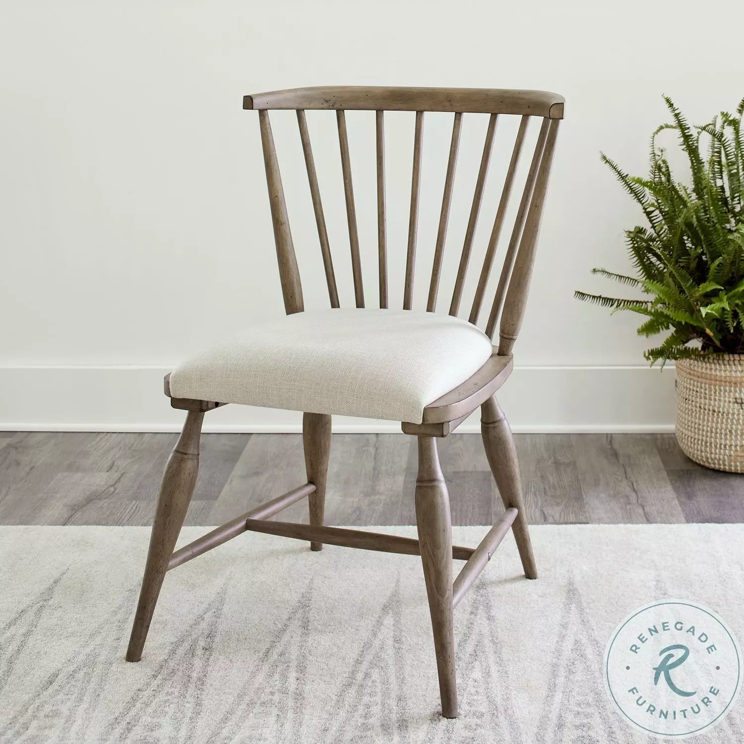 Americana Farmhouse Stone Buff Windsor Chair From Liberty