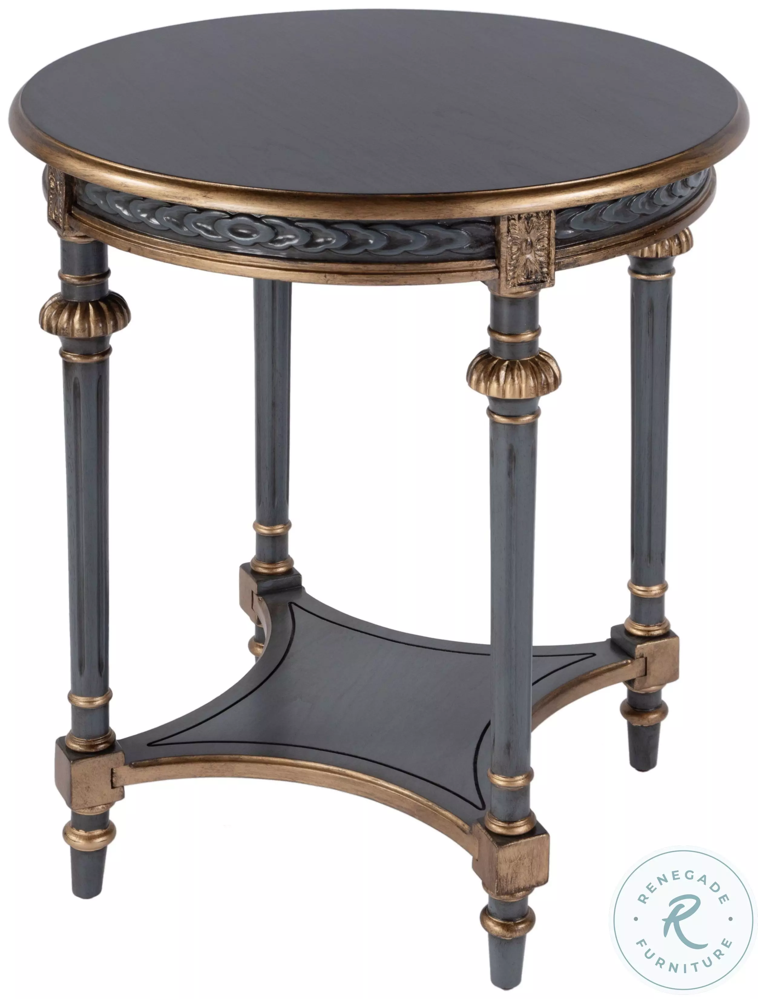 Hellinger Royal Pastel Blue Round Side Table From Butler | Coleman ...