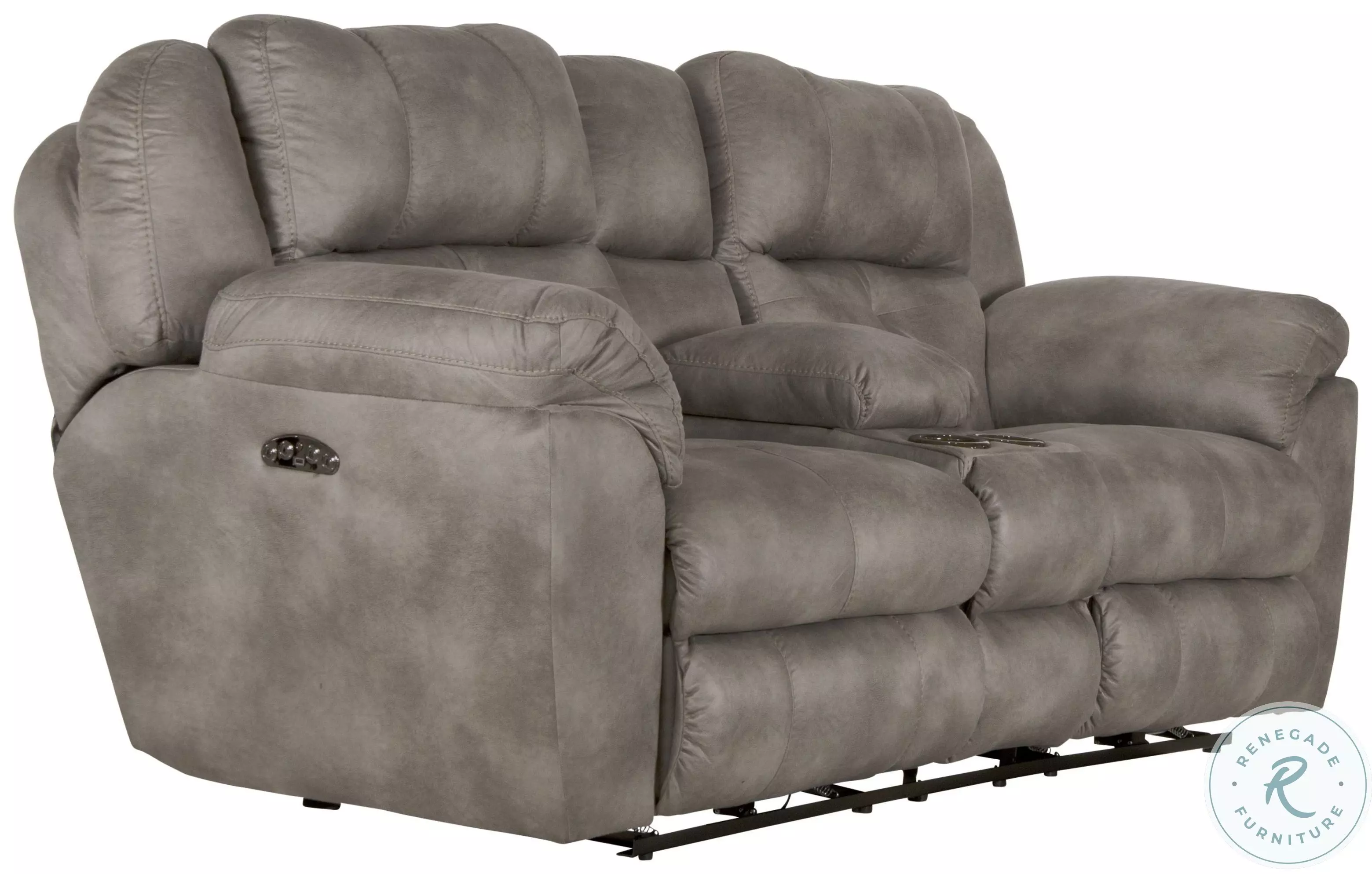 ソンファ　ホットラ Moto Motion Xara Earth Leather Power Reclining Sofa with Massage