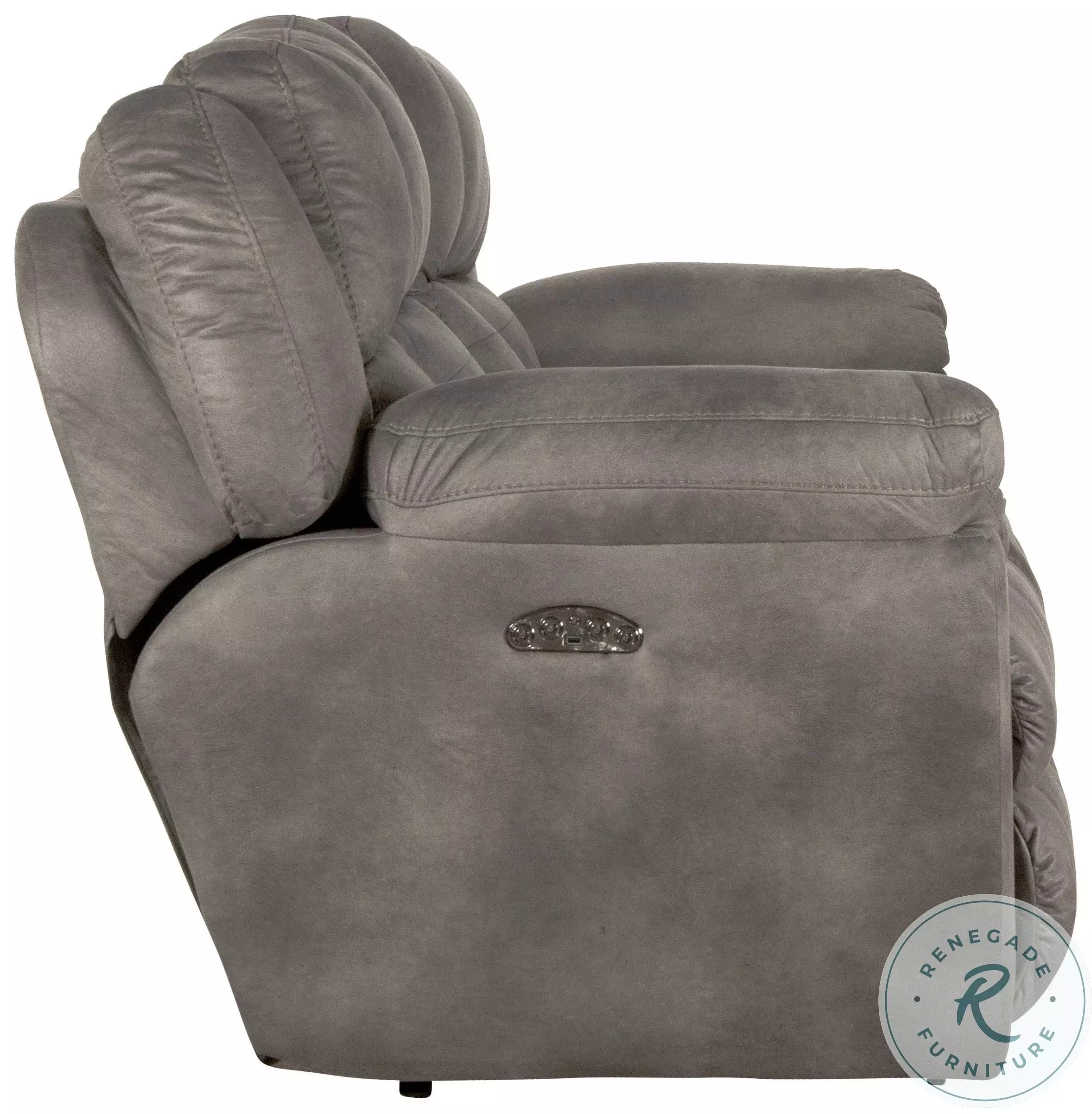 Ferrington Steel Power Lay Flat Reclining Console Loveseat, 61899