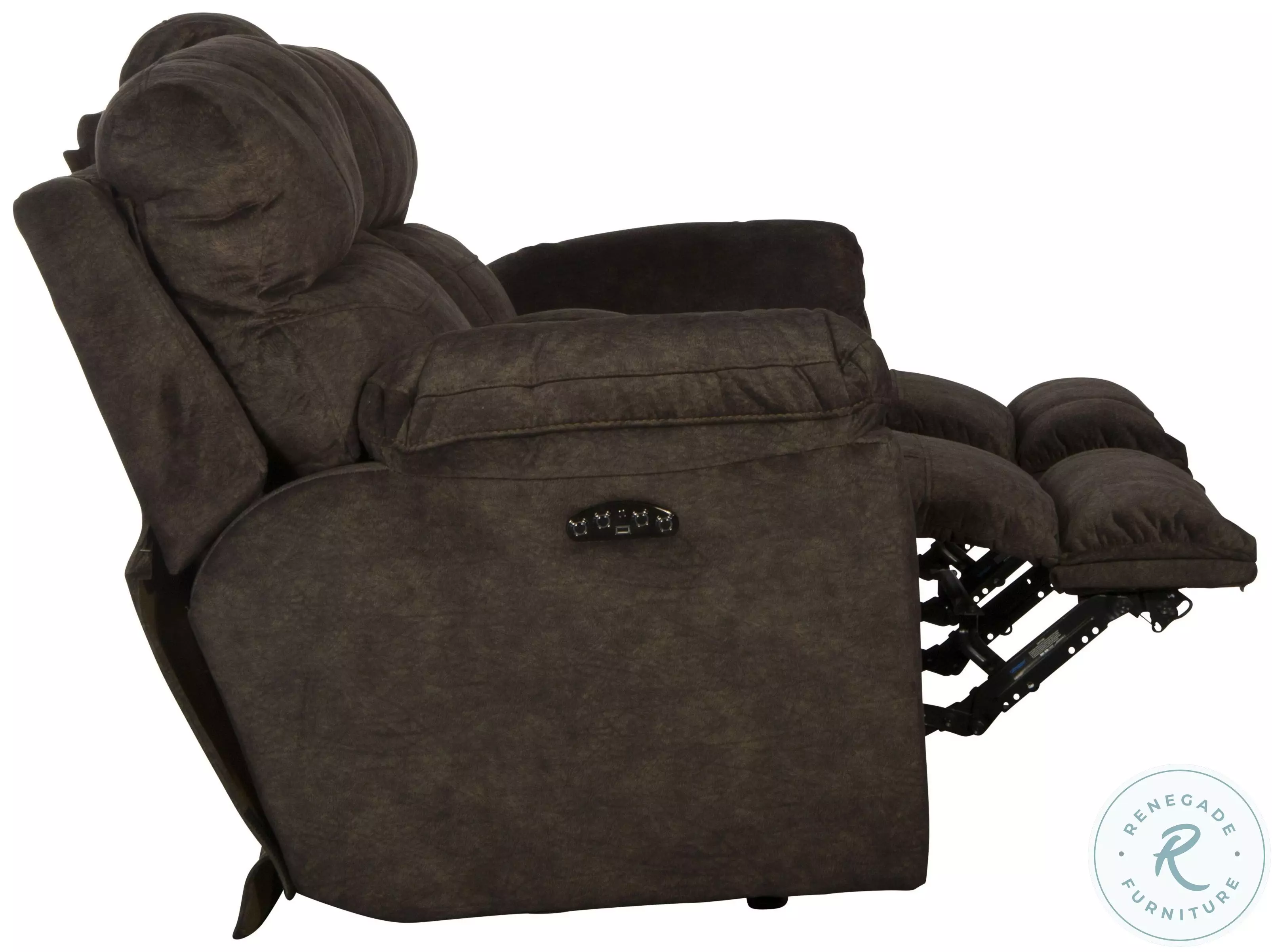 Sedona Mocha Lay Flat Power Reclining Console Loveseat With Power