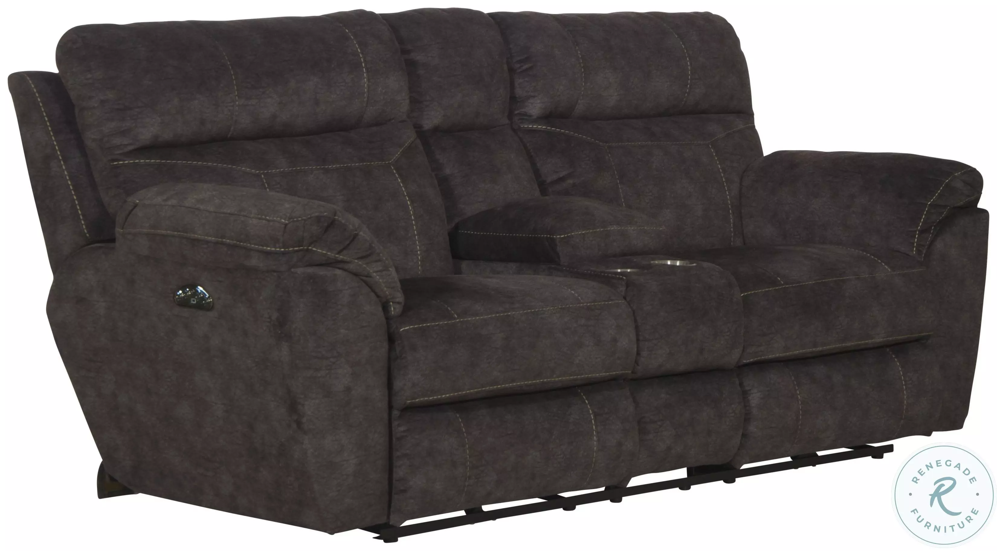 Sedona Smoke Power Reclining Console Loveseat from Catnapper