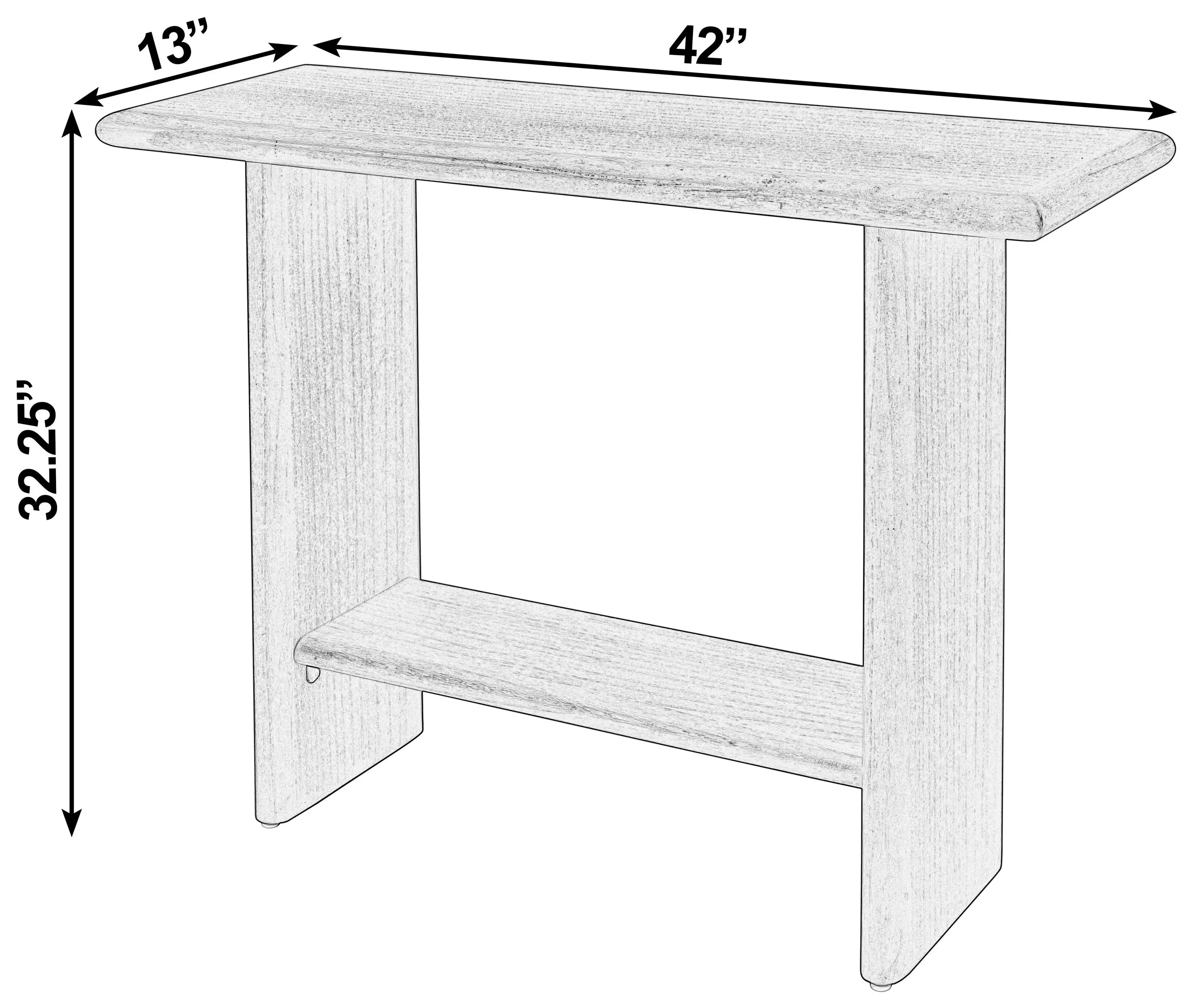 Halmstad Blonde Oak Rectangular Console Table