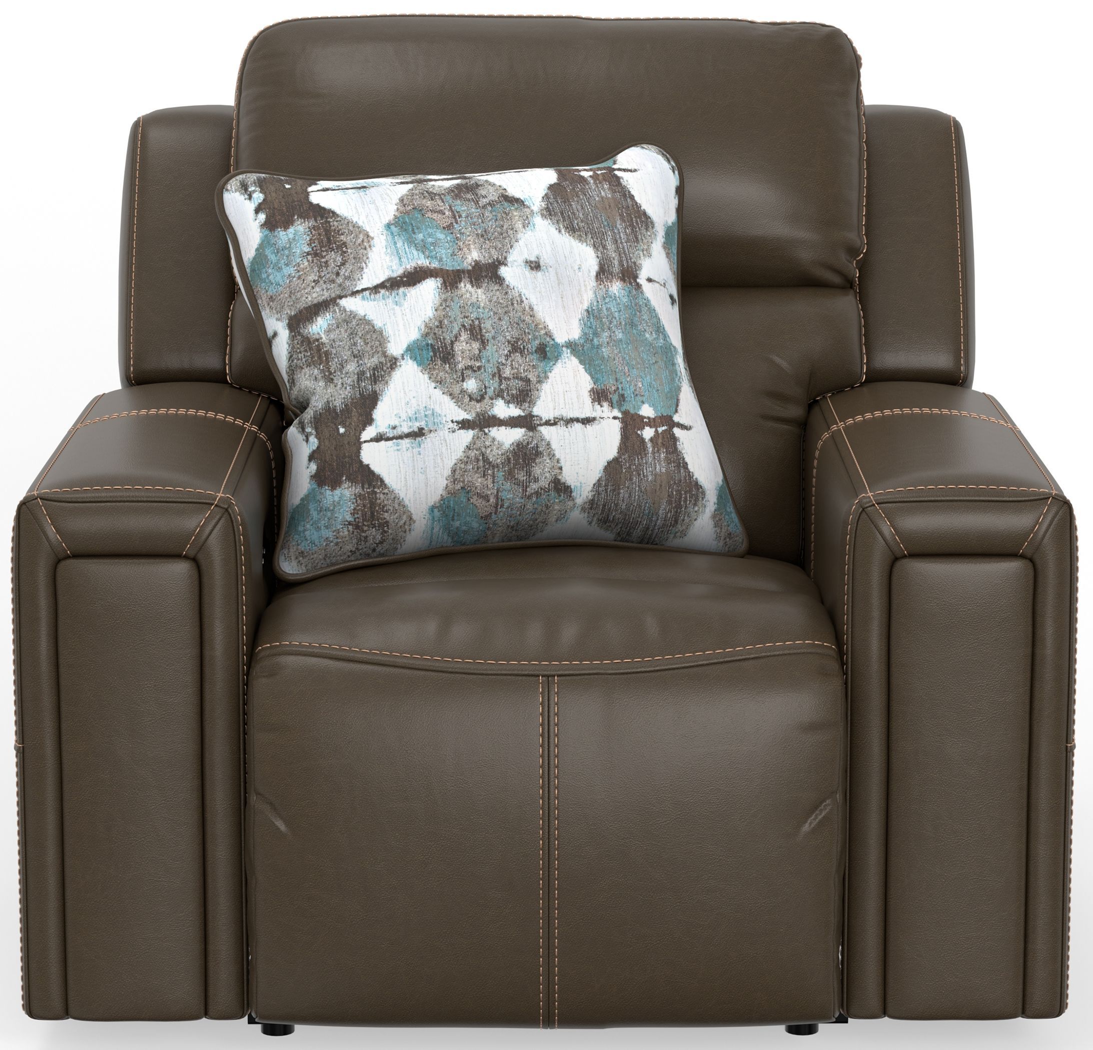 Arezzo Chocolate Zero Gravity Lay Flat Power Recliner with Power