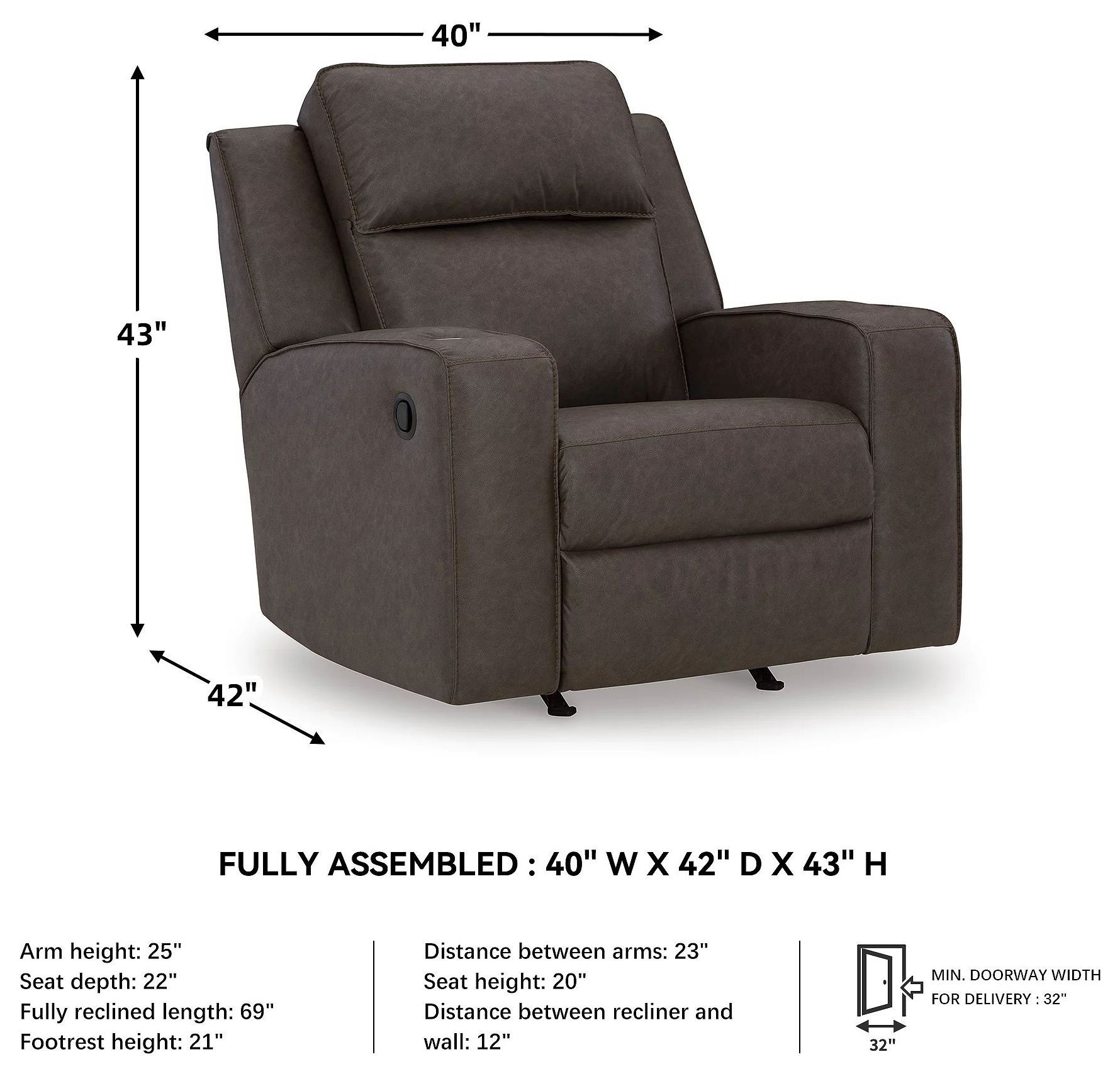 Lavenhorne Granite Rocker Recliner