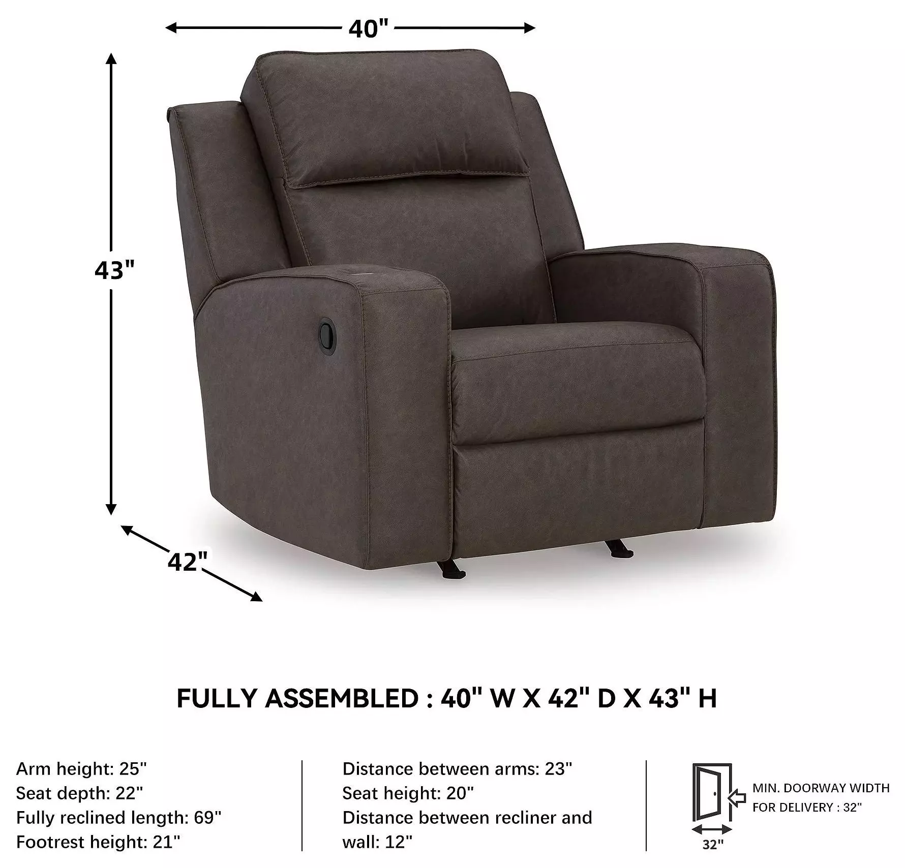 Lavenhorne Granite Rocker Recliner