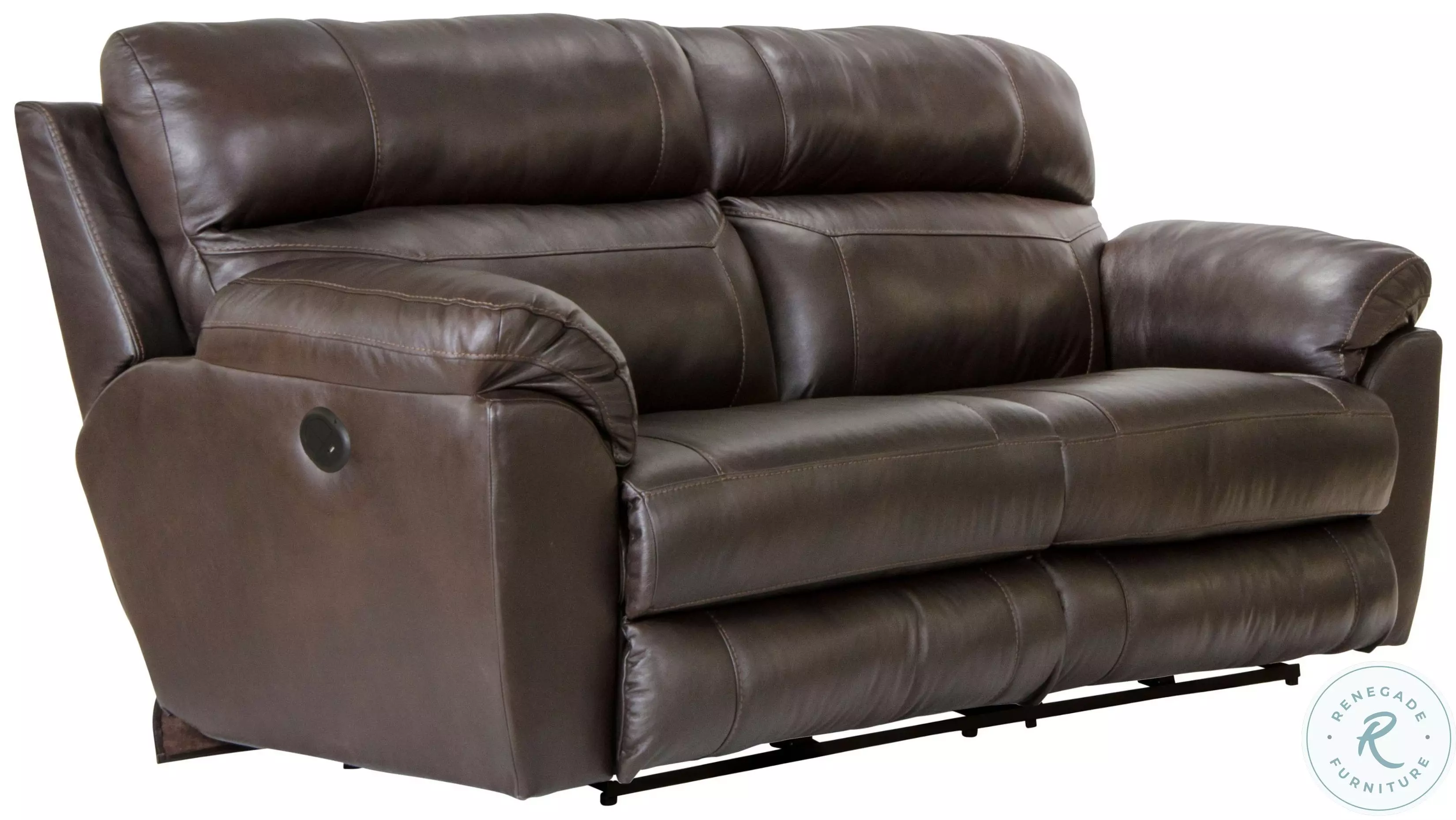 Costa Chocolate Lay Flat Power Reclining Sofa From Catnapper