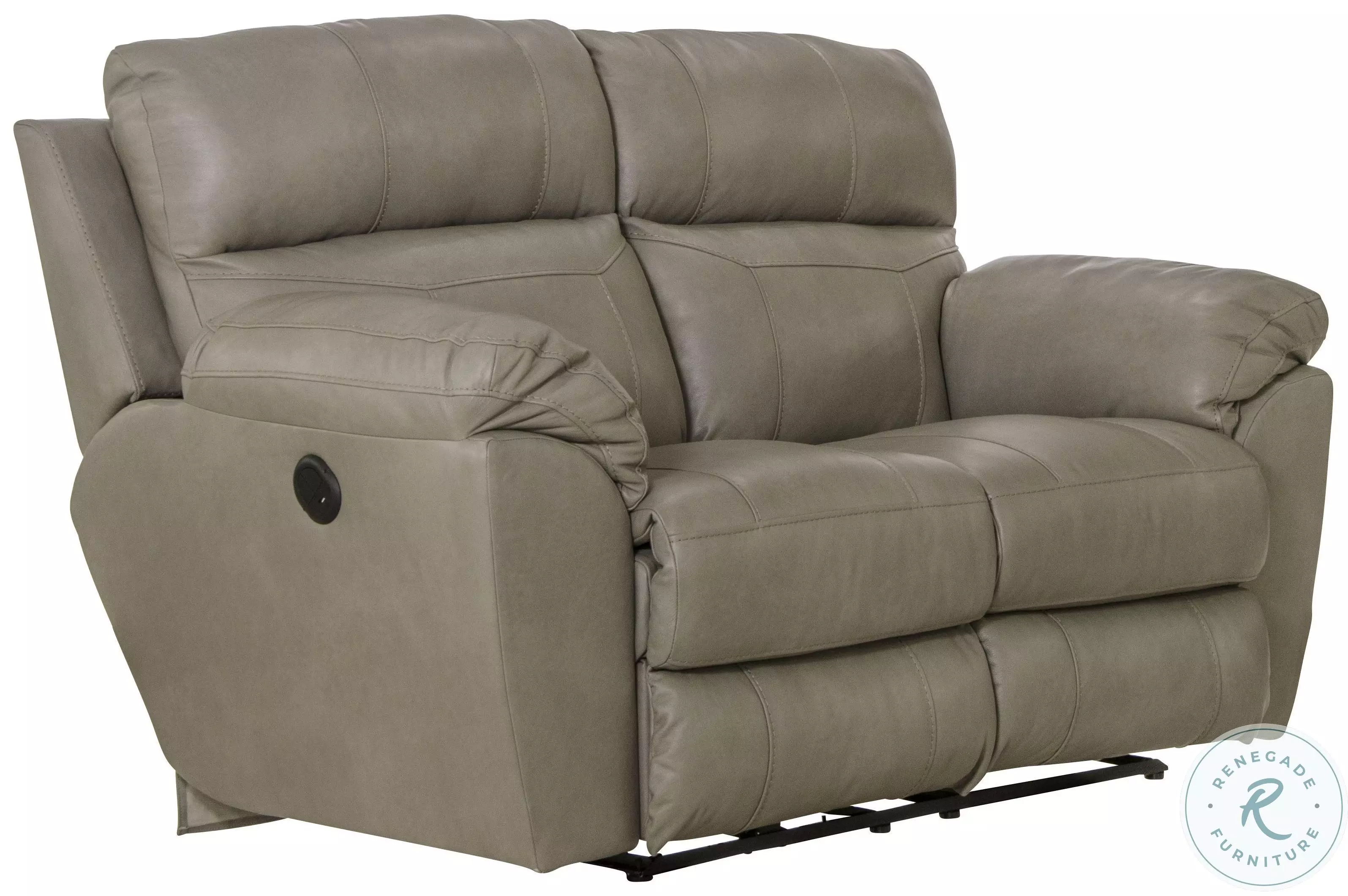 Mother Cat ラプレＬ＆オプション Costa Putty Lay Flat Power Reclining Loveseat From Catnapper