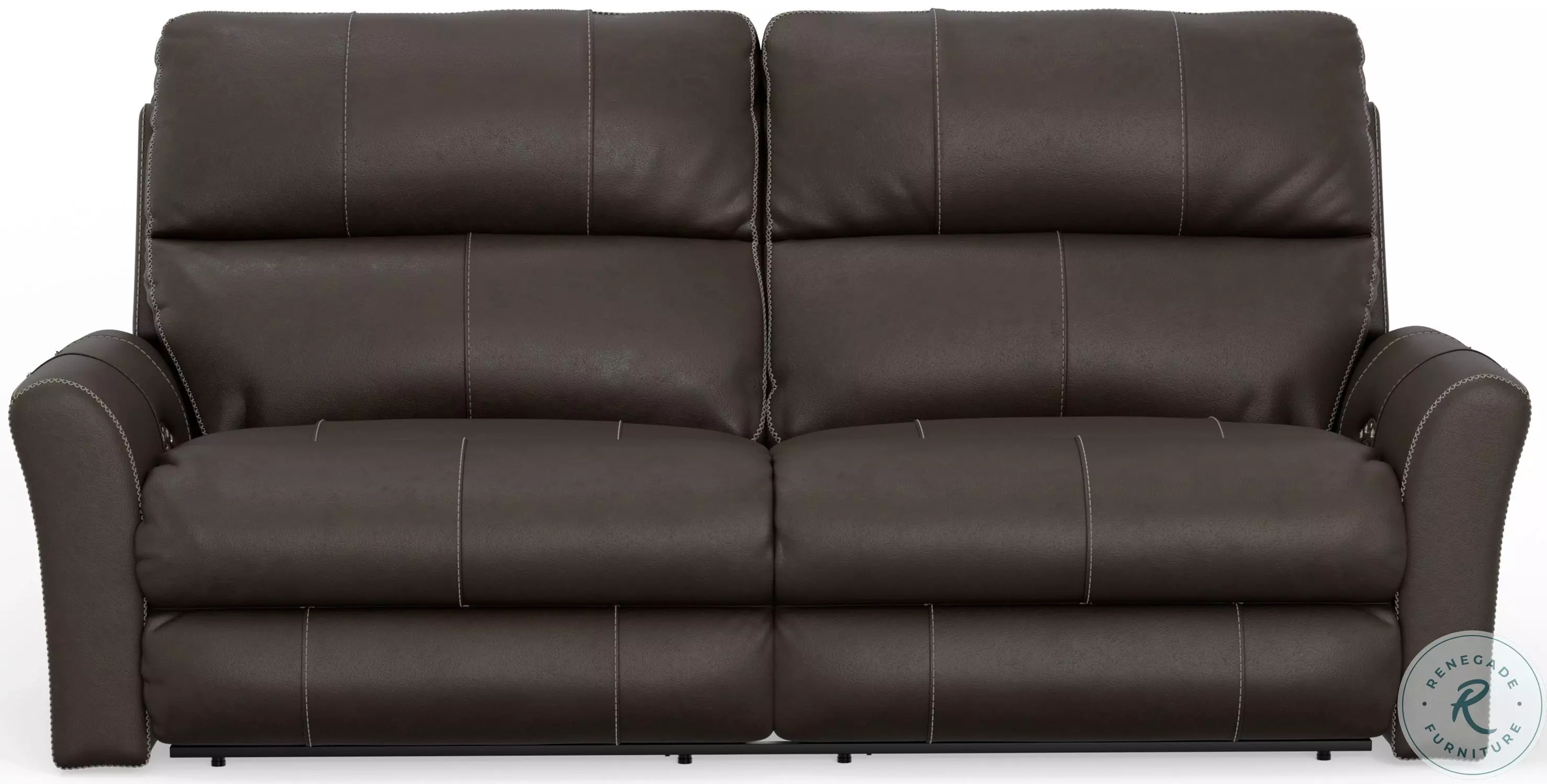 Fredda Coffee Lay Flat Power Reclining Sofa with Power Headrest