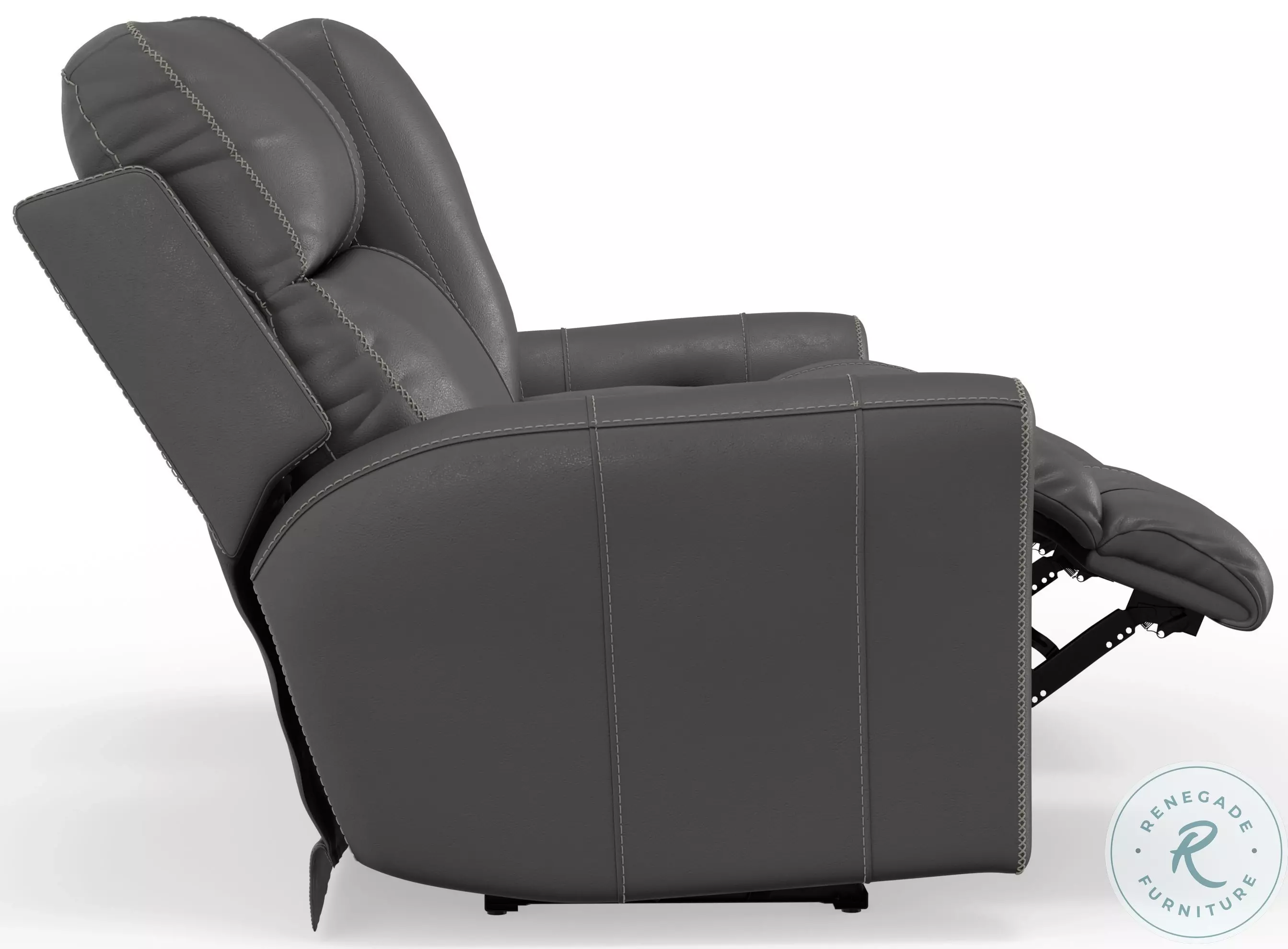 ★mi★ColemanNaturalWoodRollTable 90 Zecliner Model 2+ Dove Fabric Lift Power Recliner with Power