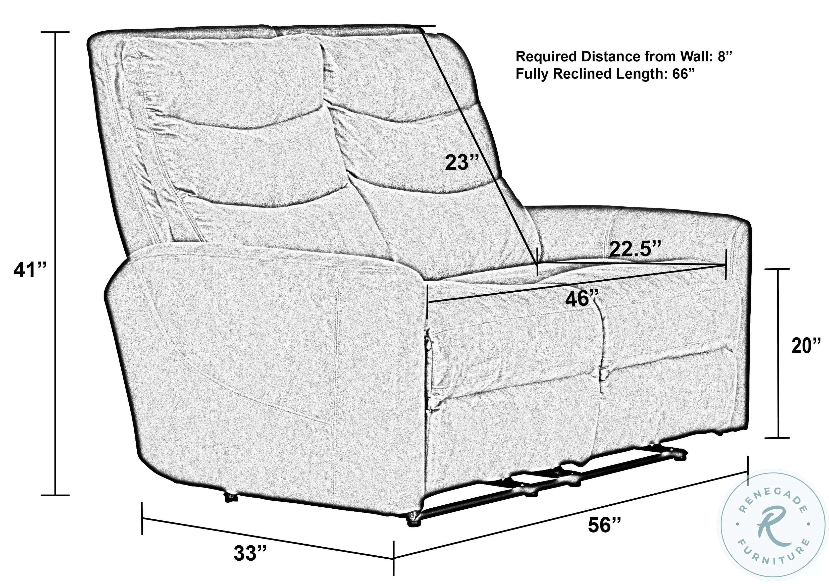 Bosa Charcoal Power Reclining 57" Loveseat
