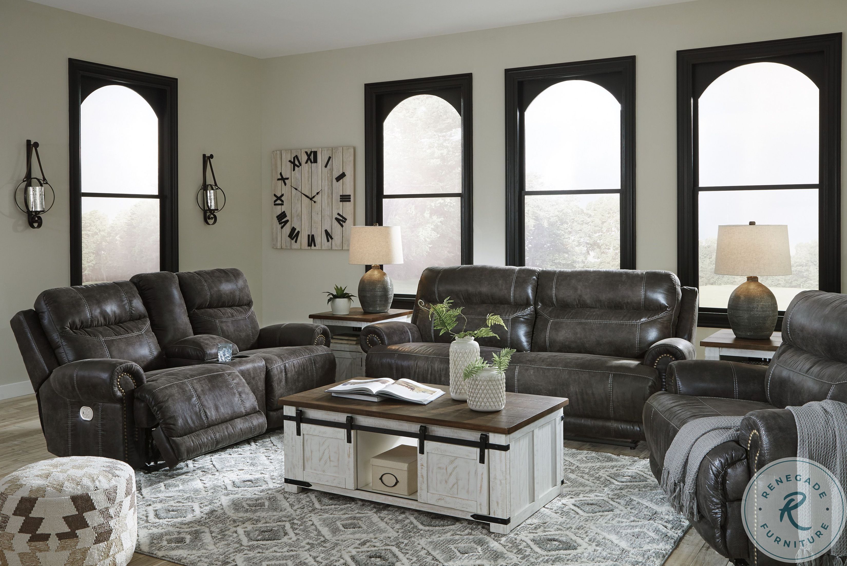 Wystfield White and Brown Occasional Table Set from Ashley Furniture