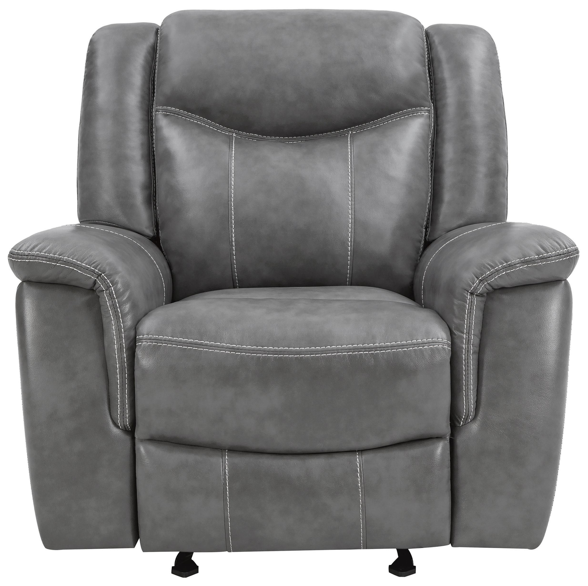 Conrad Gray Glider Recliner from Coaster | Coleman Furniture