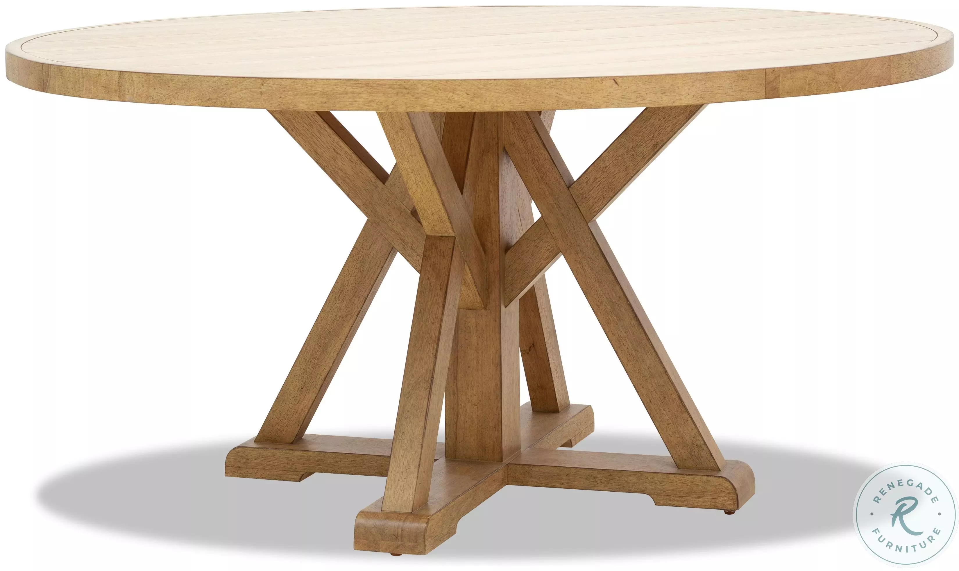 Todays Tradition Hickory Pedestal Round Dining Table From Legacy