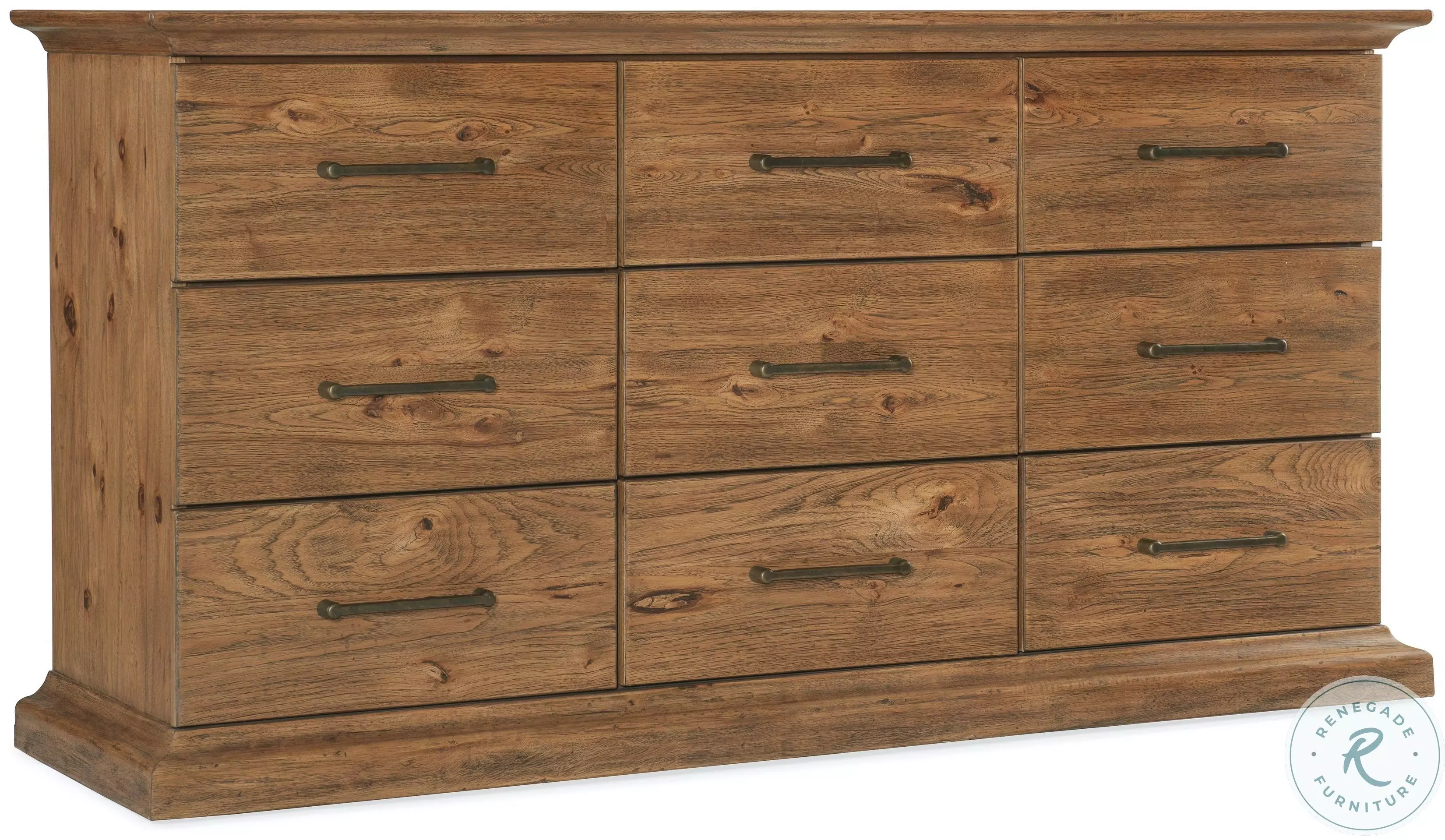 Big Sky Brown Nine Drawer Dresser From Hooker | Coleman Furniture