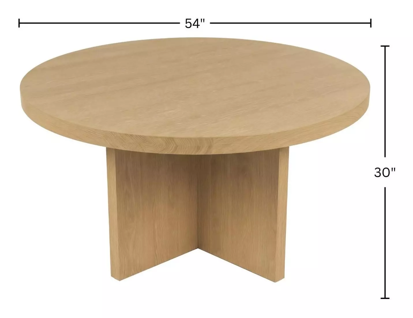 Donte Natural 54" Round Dining Table