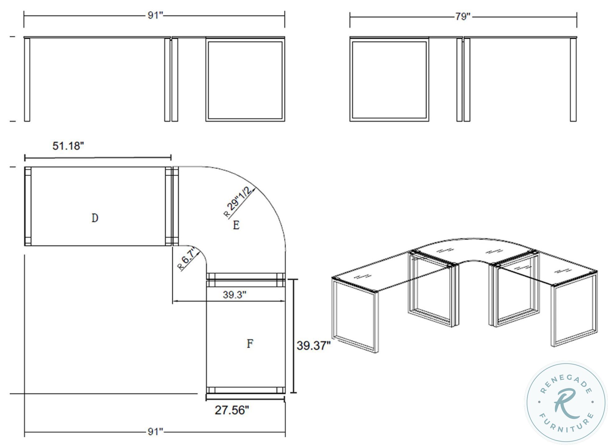 6931 Clear Glass And Polished Stainless Steel Small Desk