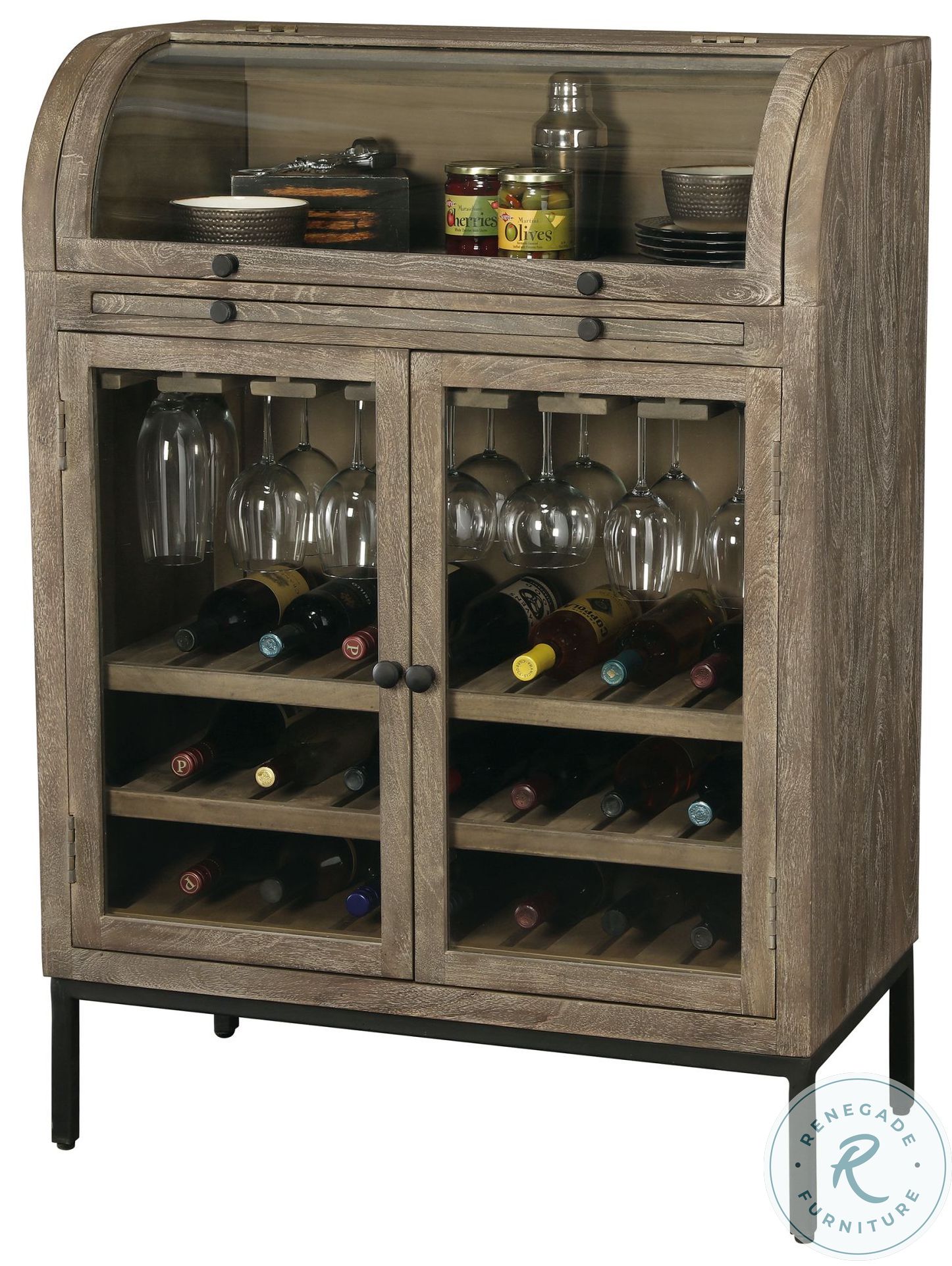 Paloma Weathered Gray Wine From Howard Miller Coleman Furniture